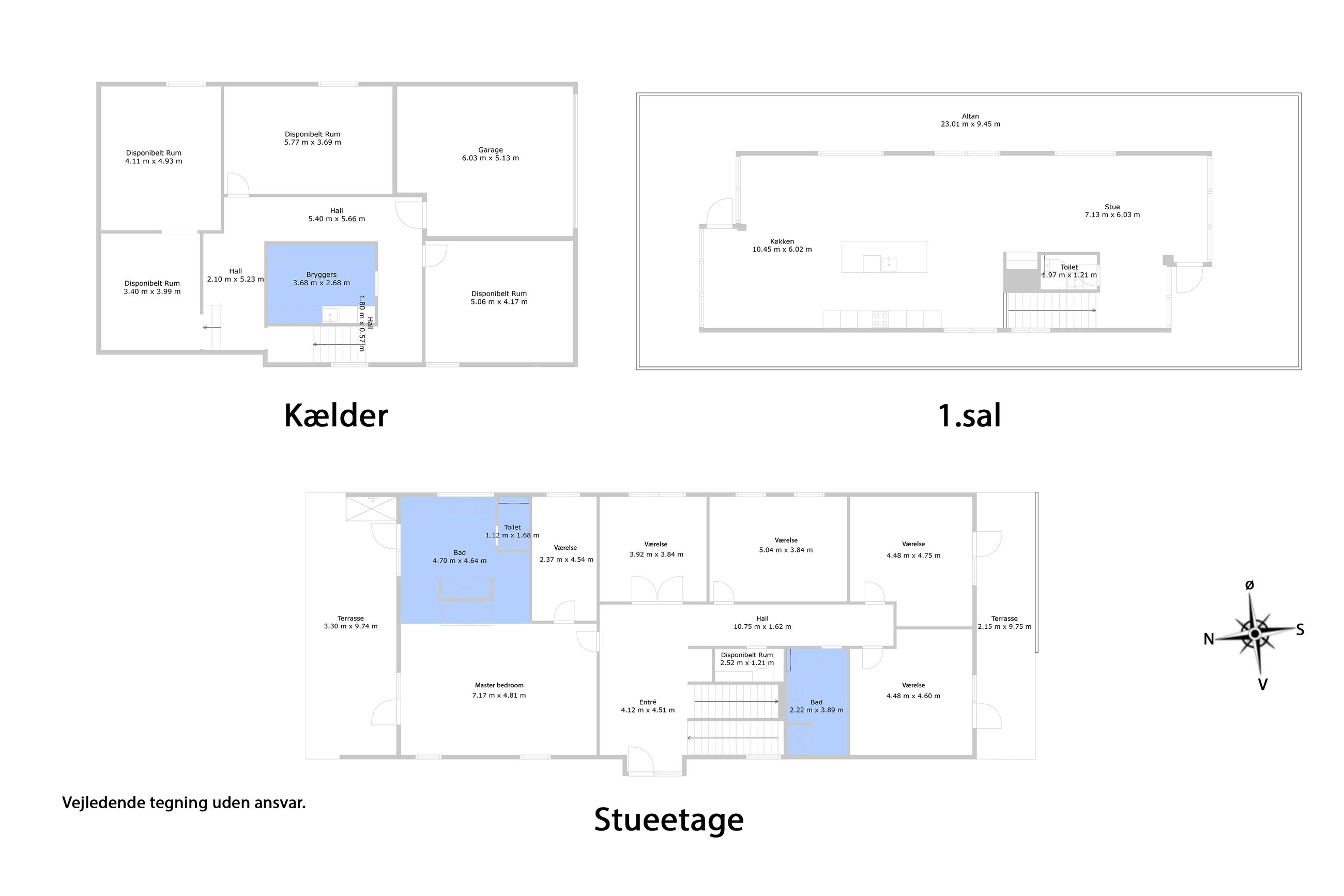Villingebæk Strandvej 633, Dronningmølle - Plantegning