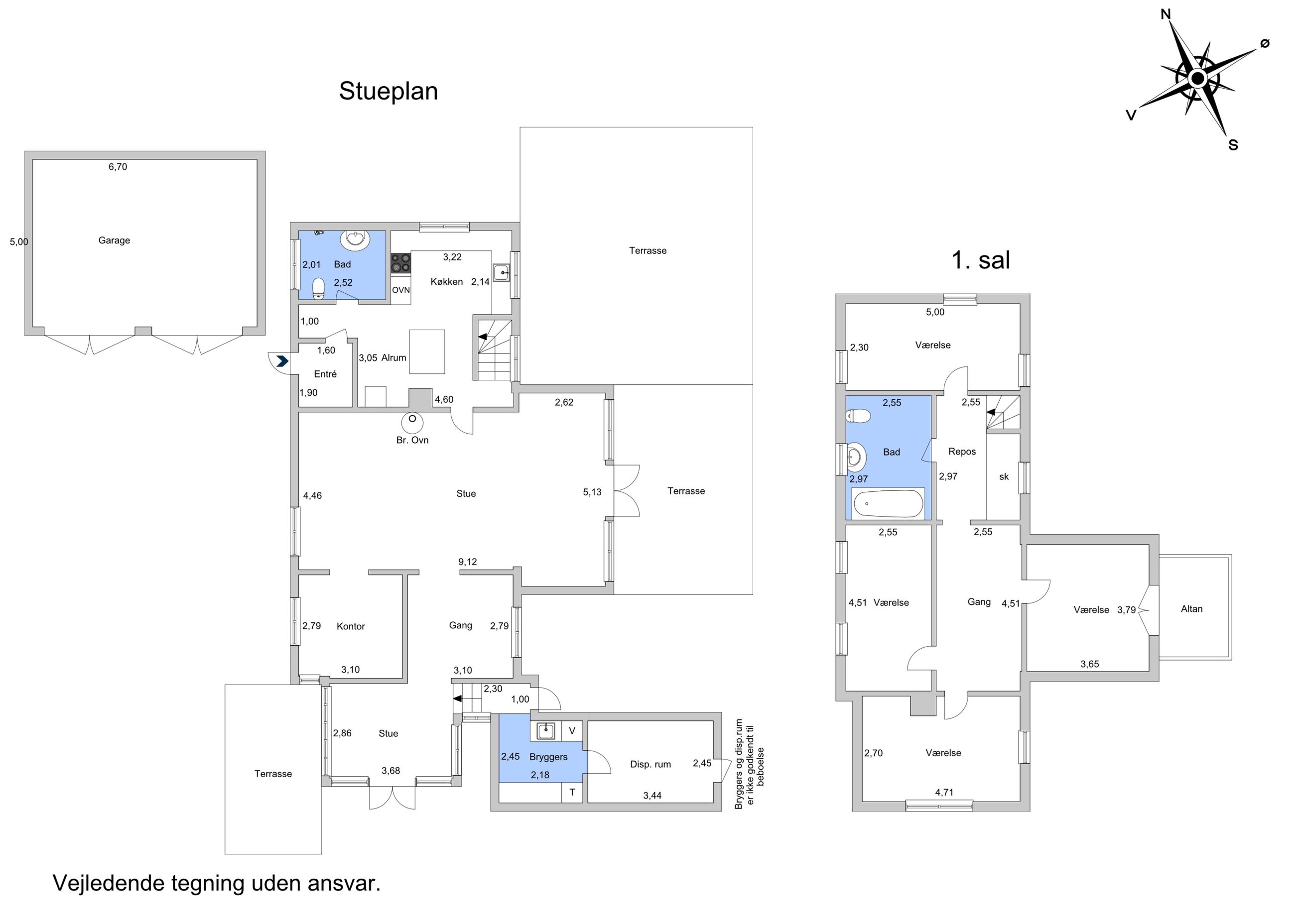 Søvej 57A, Dragør - Plantegning