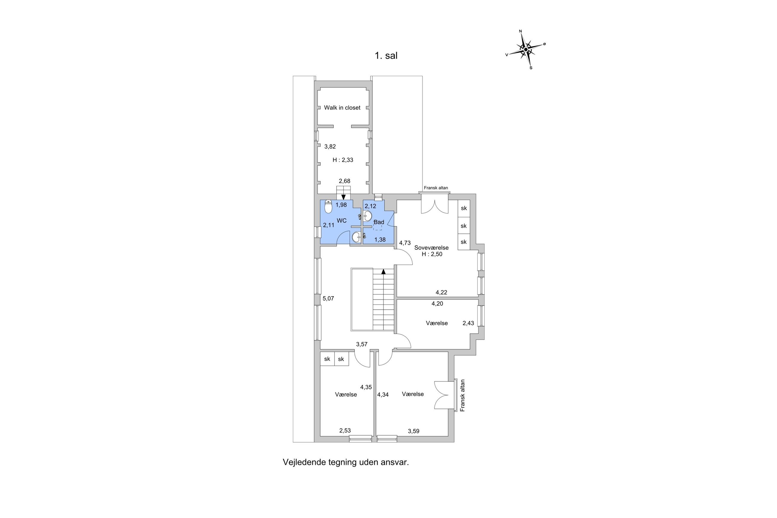 Brødrene Reebergs Vej 3, Frederiksberg - Plantegning