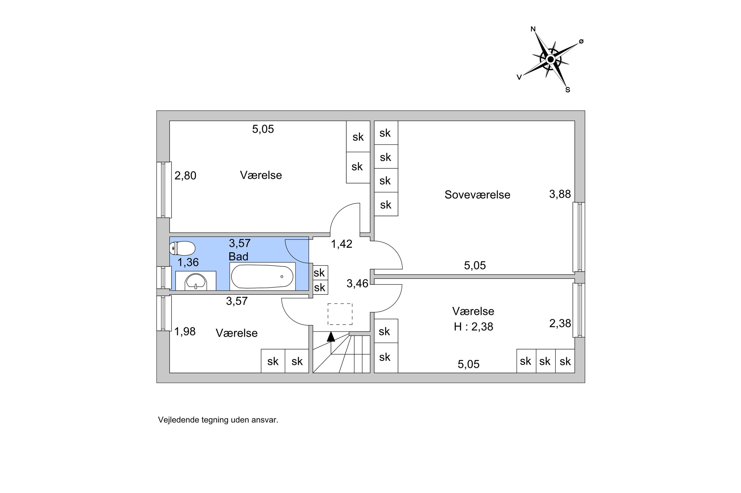 Fuglebakkevej 31, Frederiksberg - Plantegning