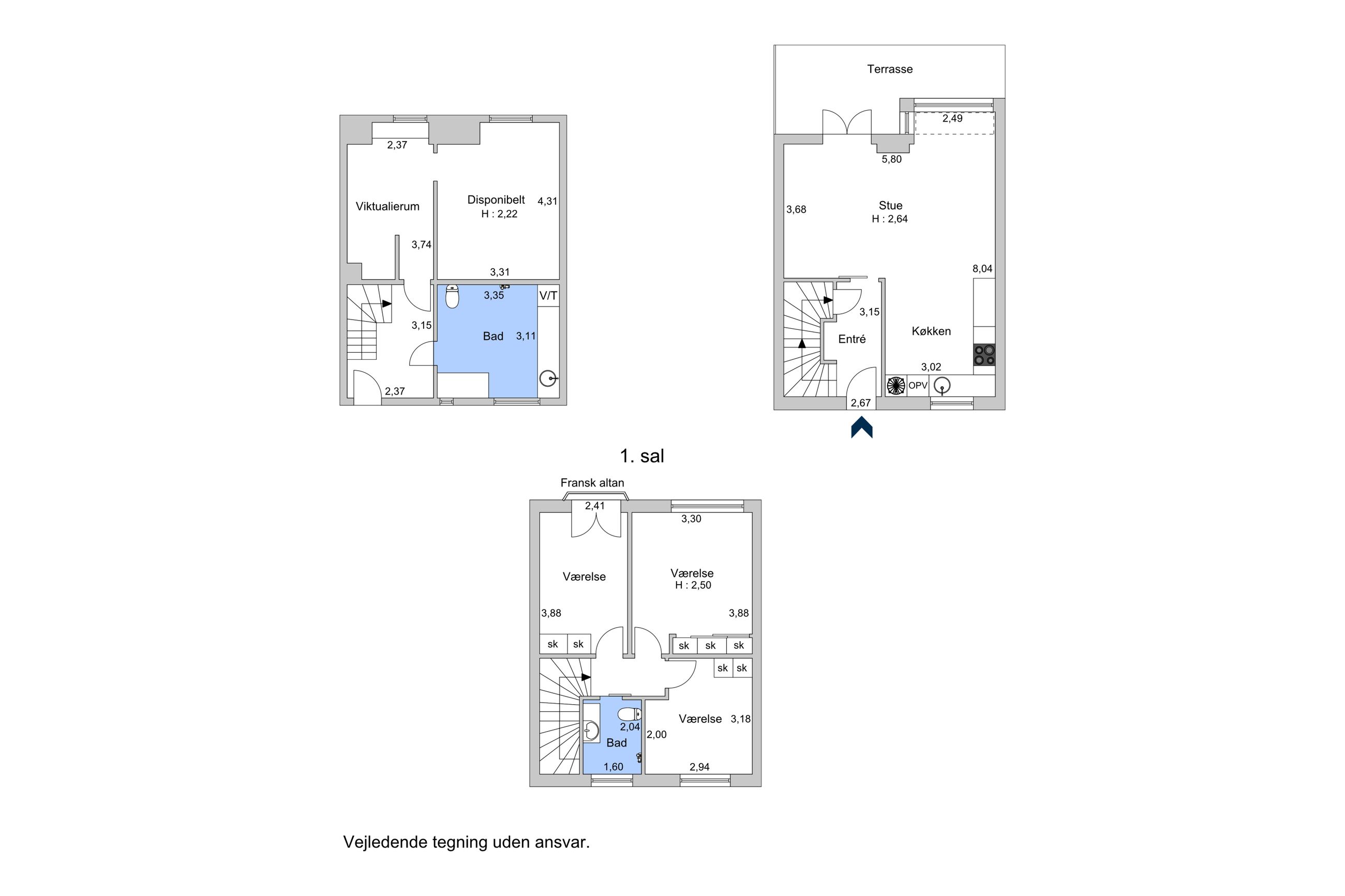 Indelukket 29, Hellerup - Plantegning