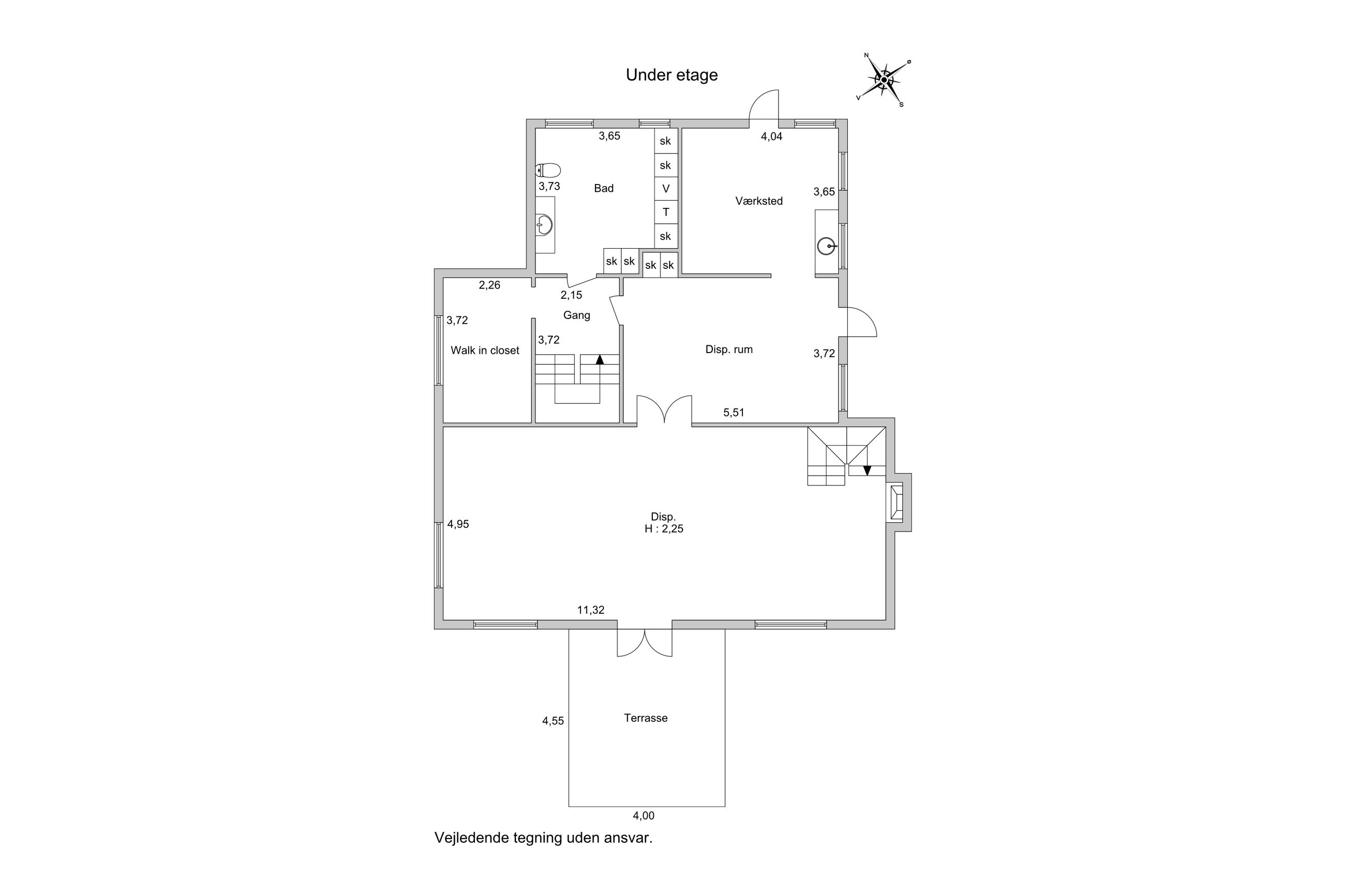 Morlenesvej 4, Holte - Plantegning