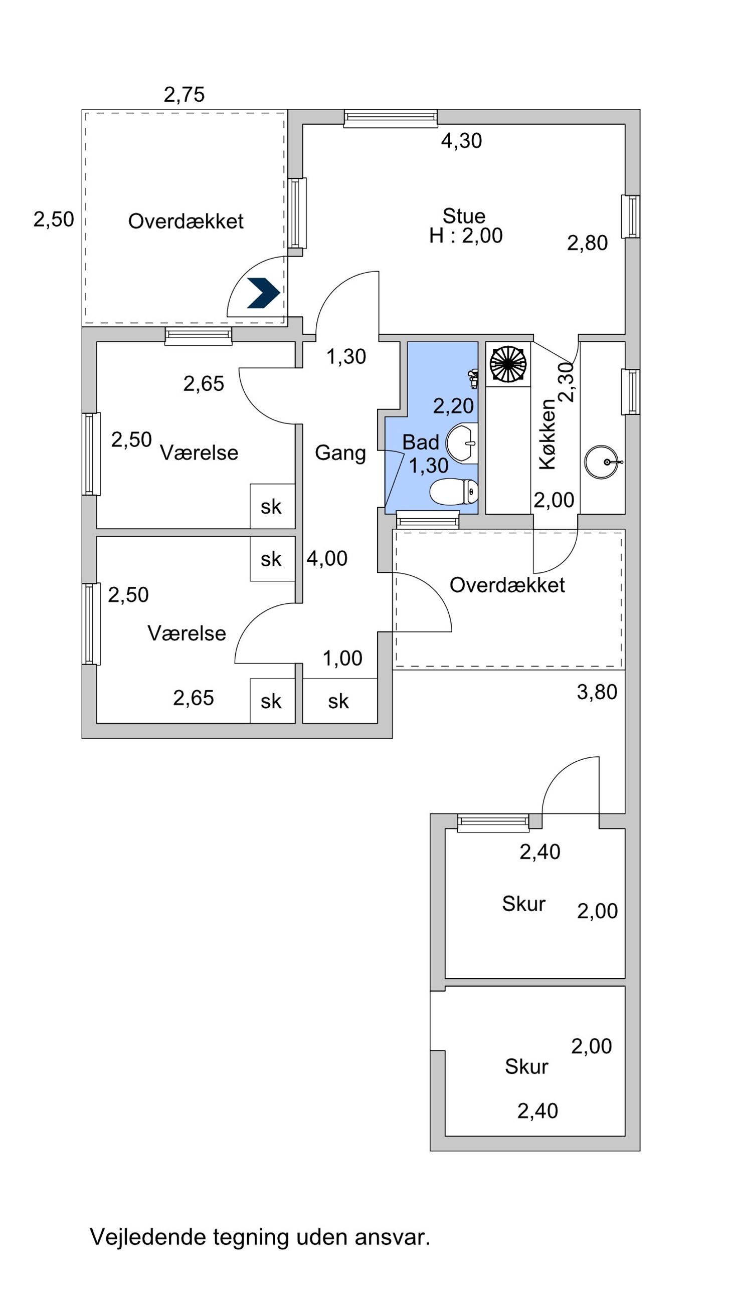Smedelinien 57, Kalundborg - Plantegning