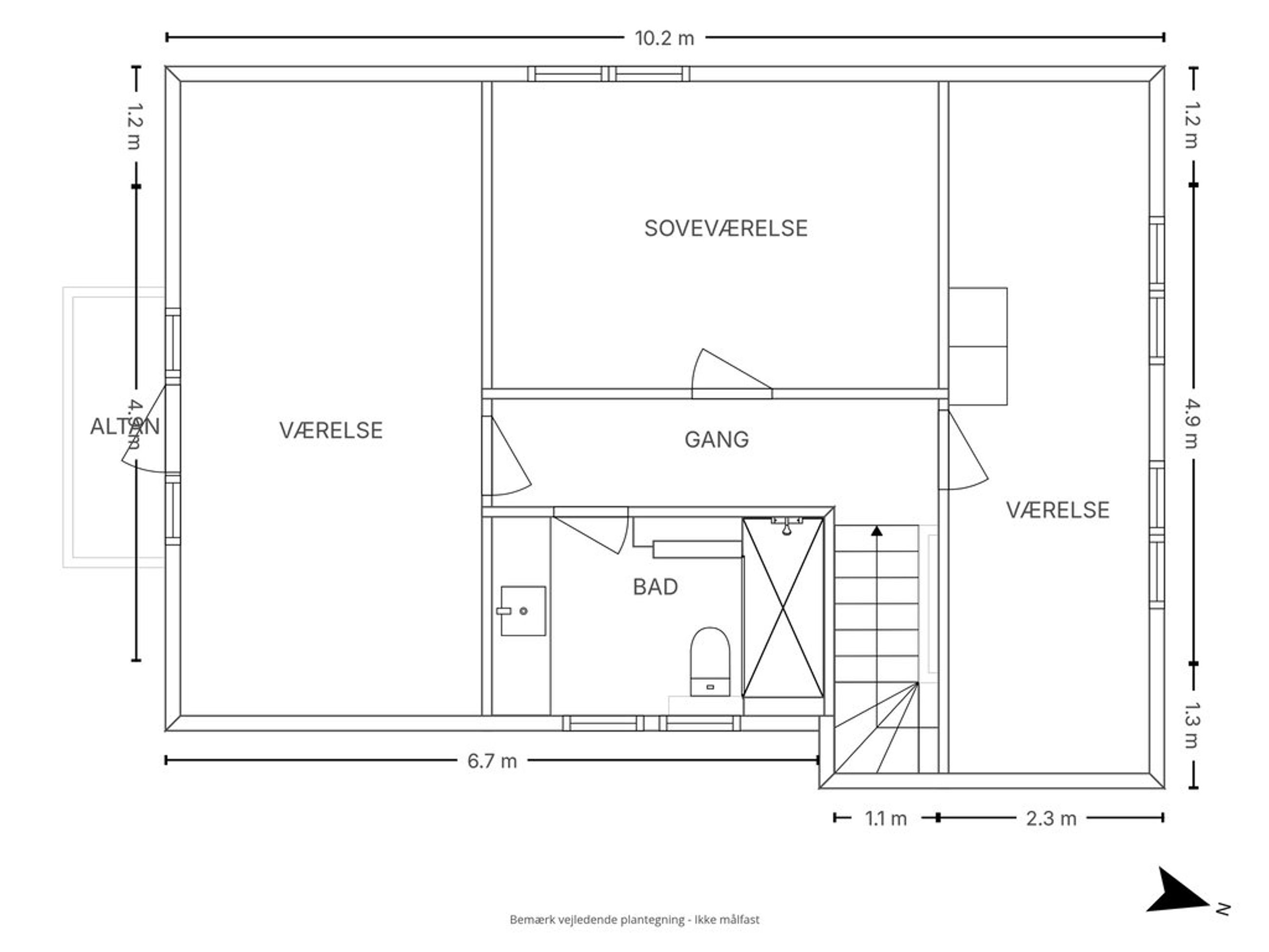 Krøyersvej 23, Klampenborg - Plantegning