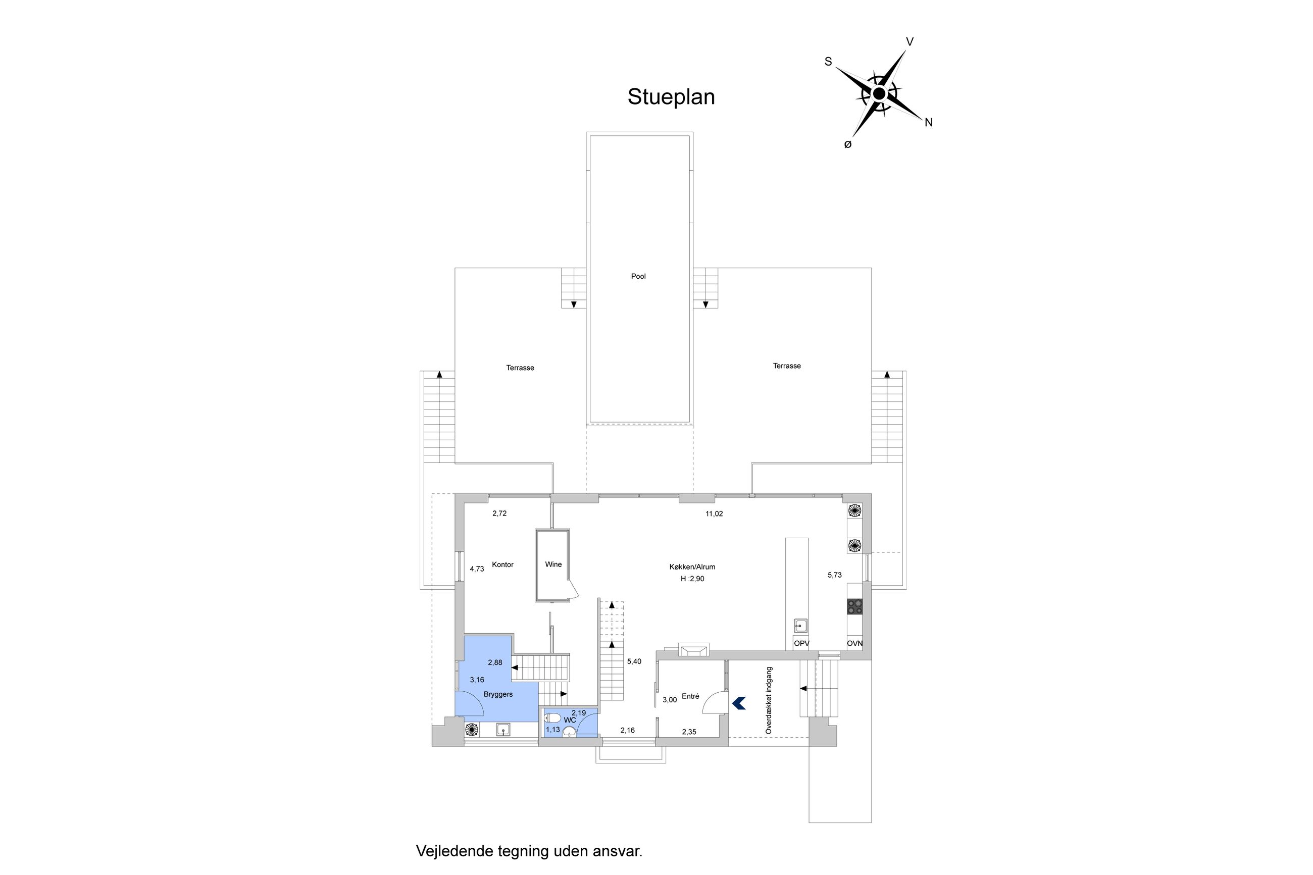 Højagervej 19, Skodsborg - Plantegning
