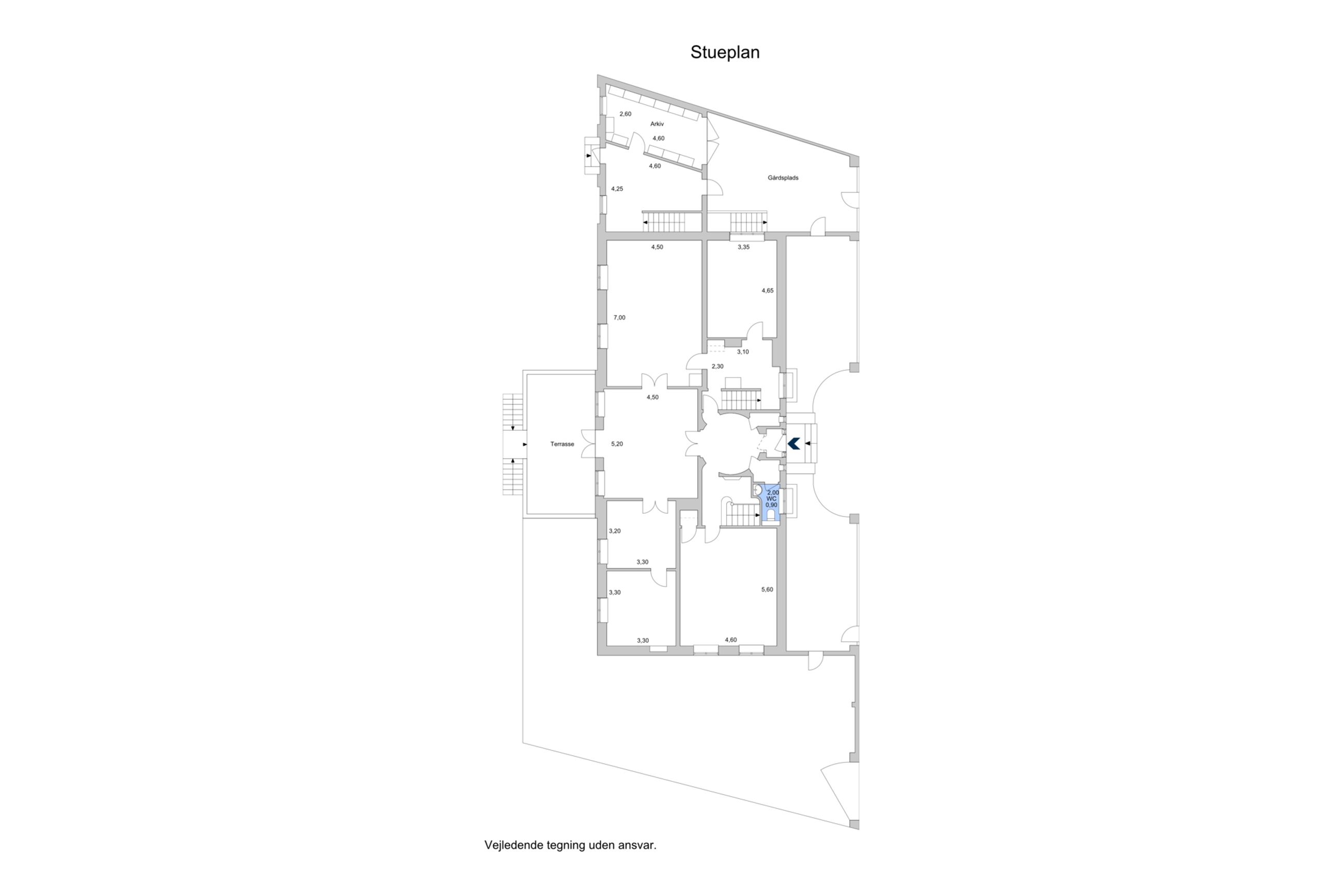 Svanemøllevej 65, Hellerup - Plantegning