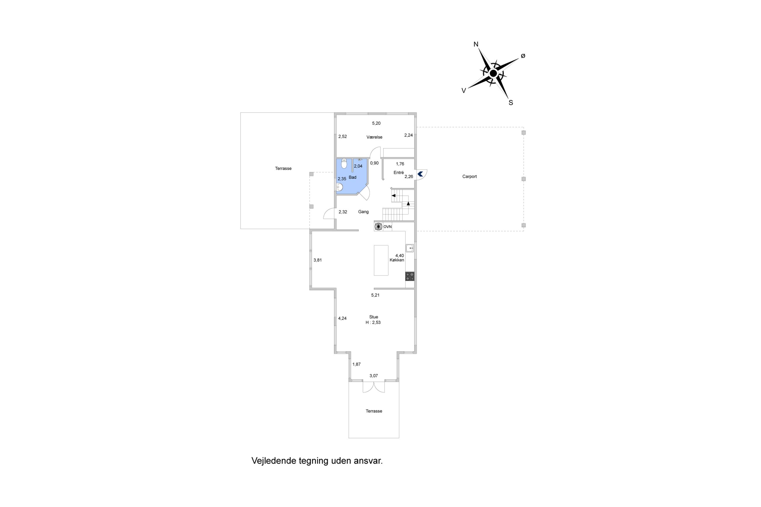 Ivar Bentsens Vej 8, Holbæk - Plantegning