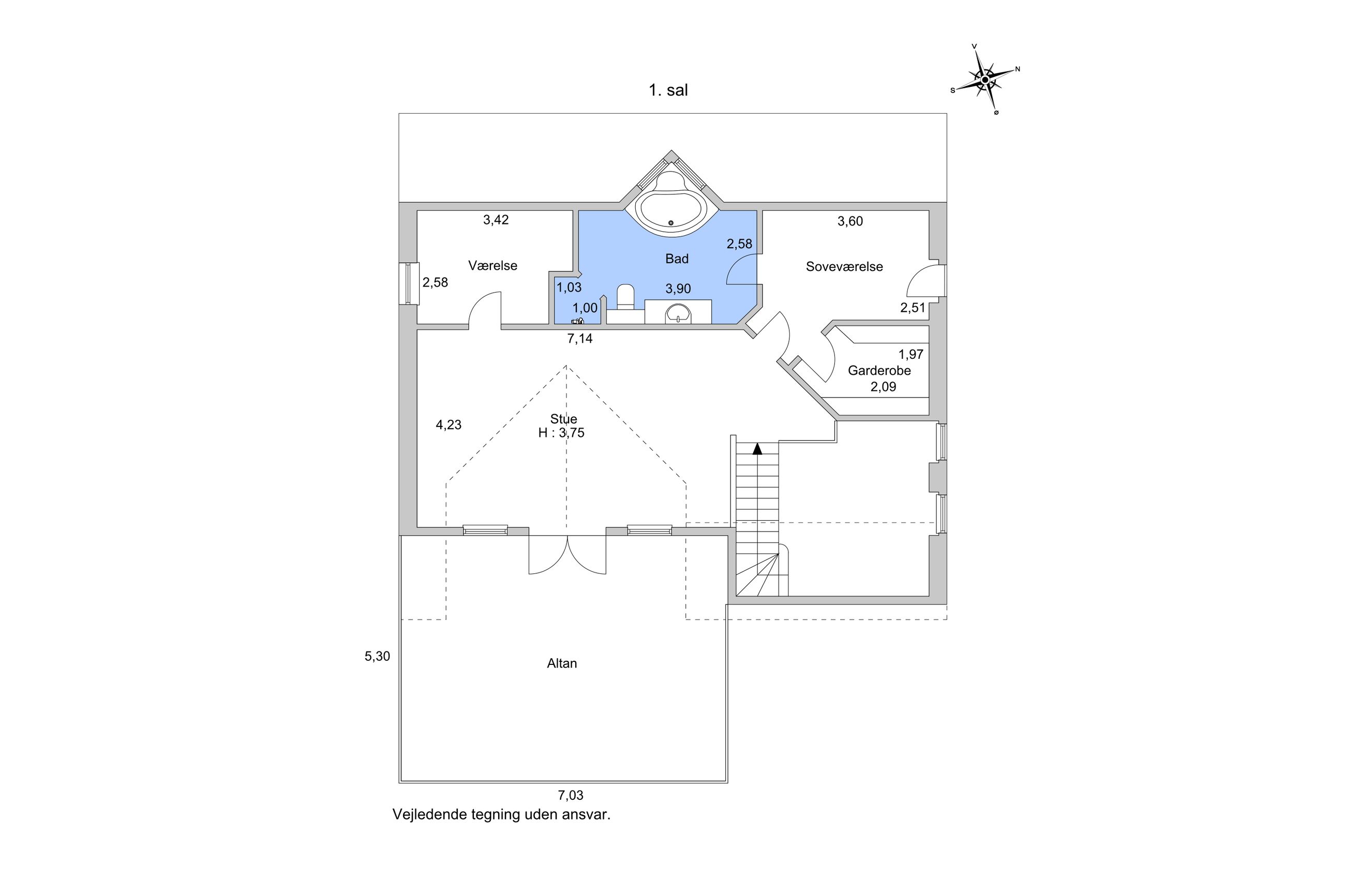 Hornsherredvej 281, Lyndby, Kirke Hyllinge - Plantegning