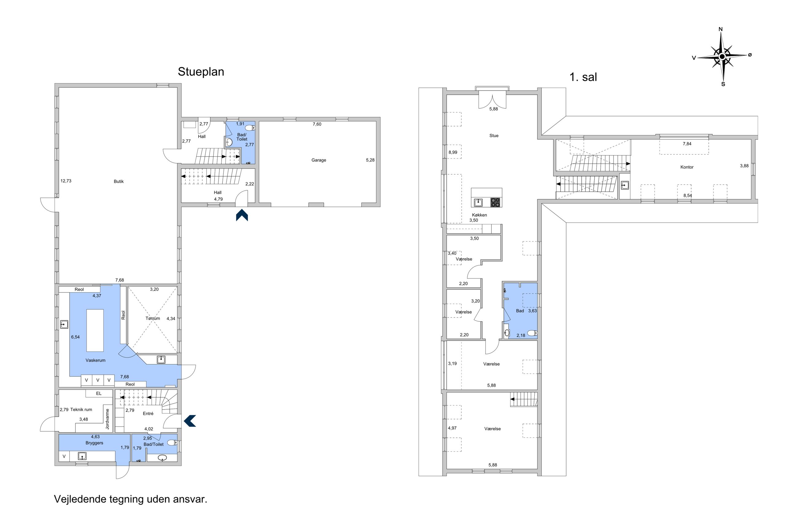 Margrethelund 7, Ledøje, Smørum - Plantegning