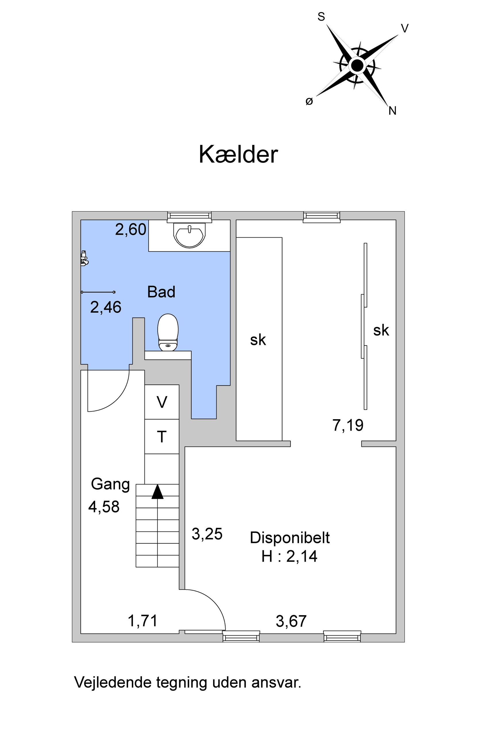 Abildgaardsgade 5, København Ø - Plantegning