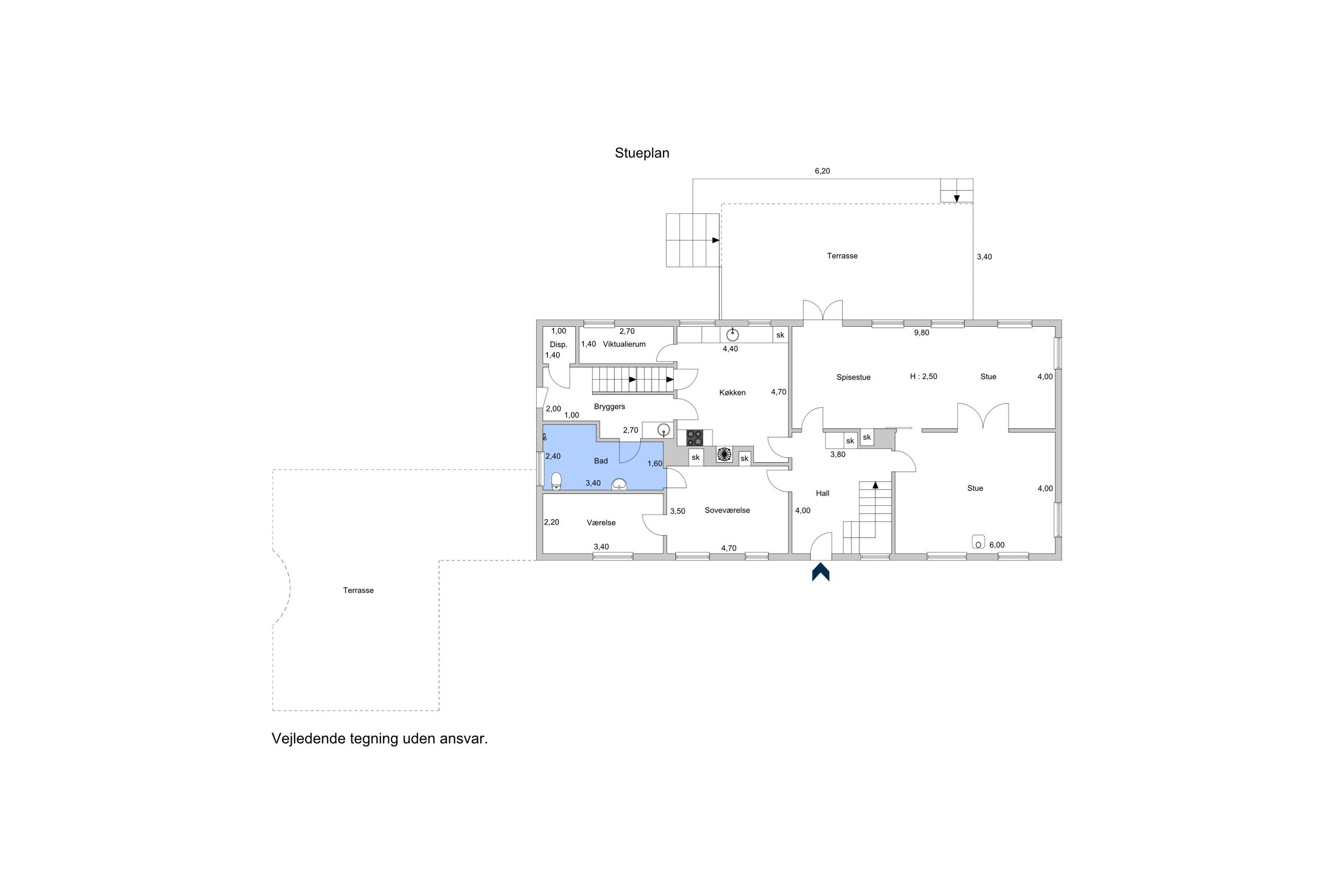 Agerskovvej 5, Føllenslev - Plantegning