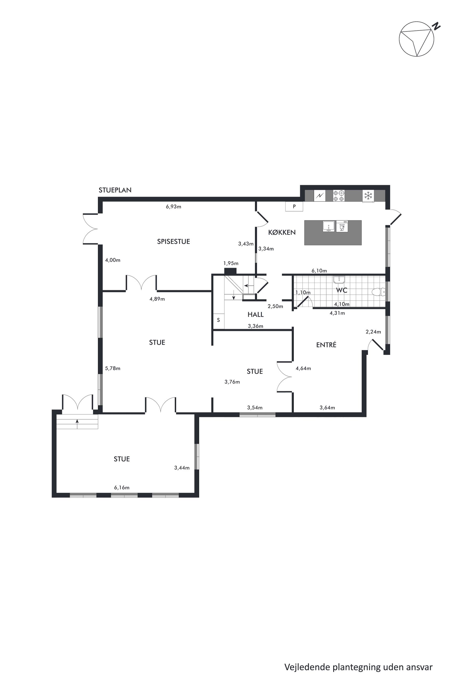 Øresundshøj 3B, Charlottenlund - Plantegning