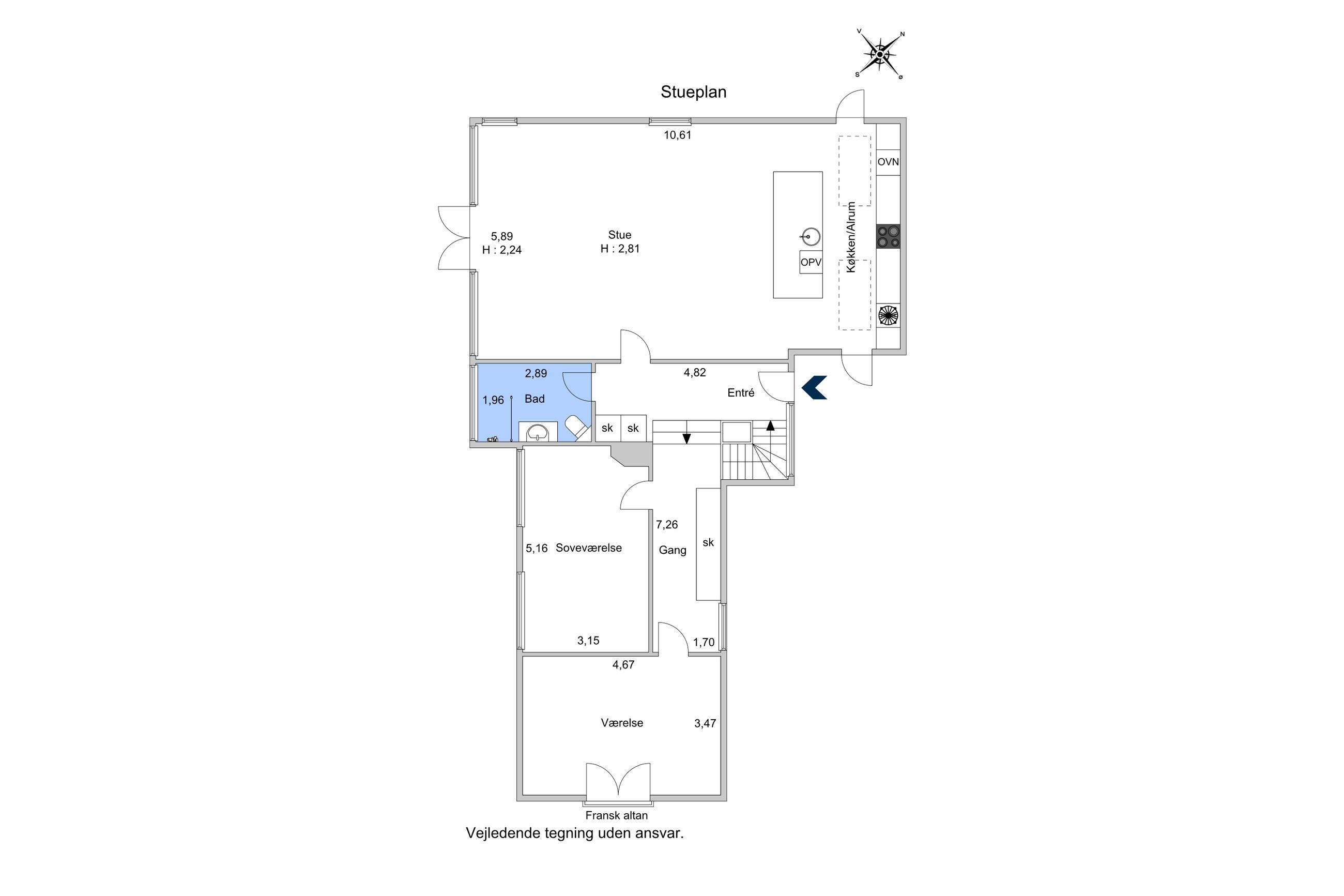 Skovringen 20, Vedbæk - Plantegning