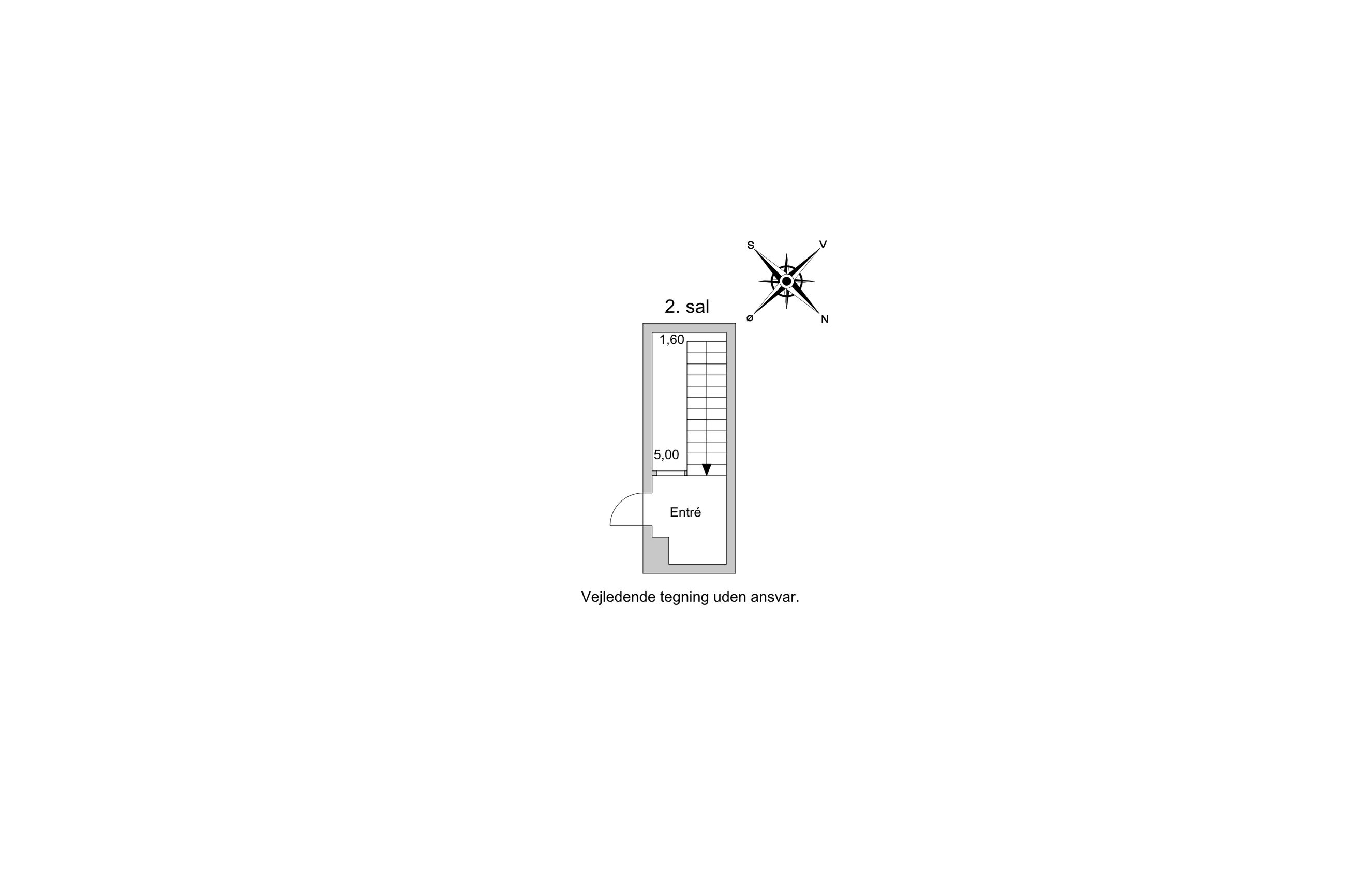Klosterstræde 8, 2, København K - Plantegning