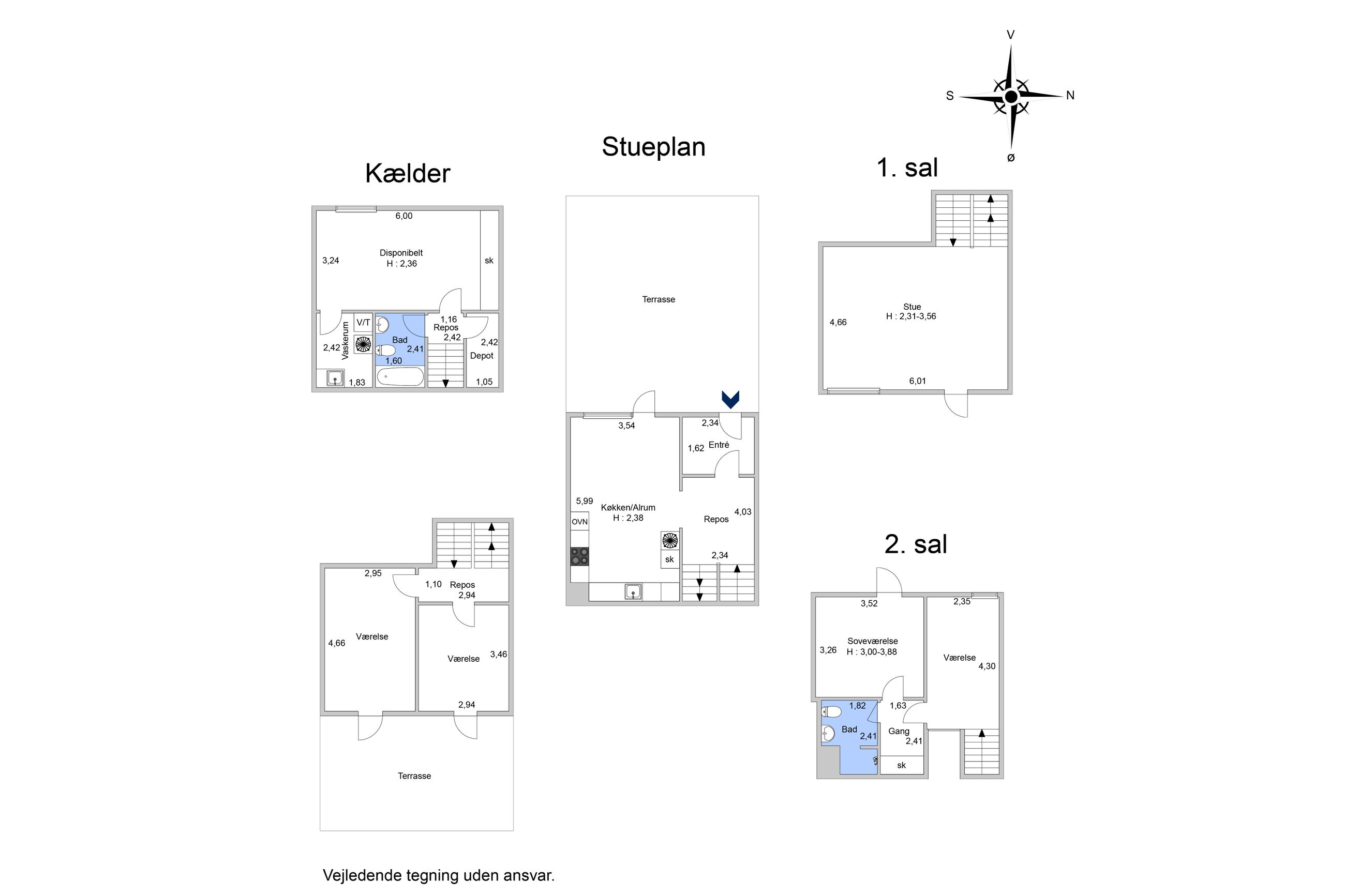 Bakkehusene 80, Hørsholm - Plantegning