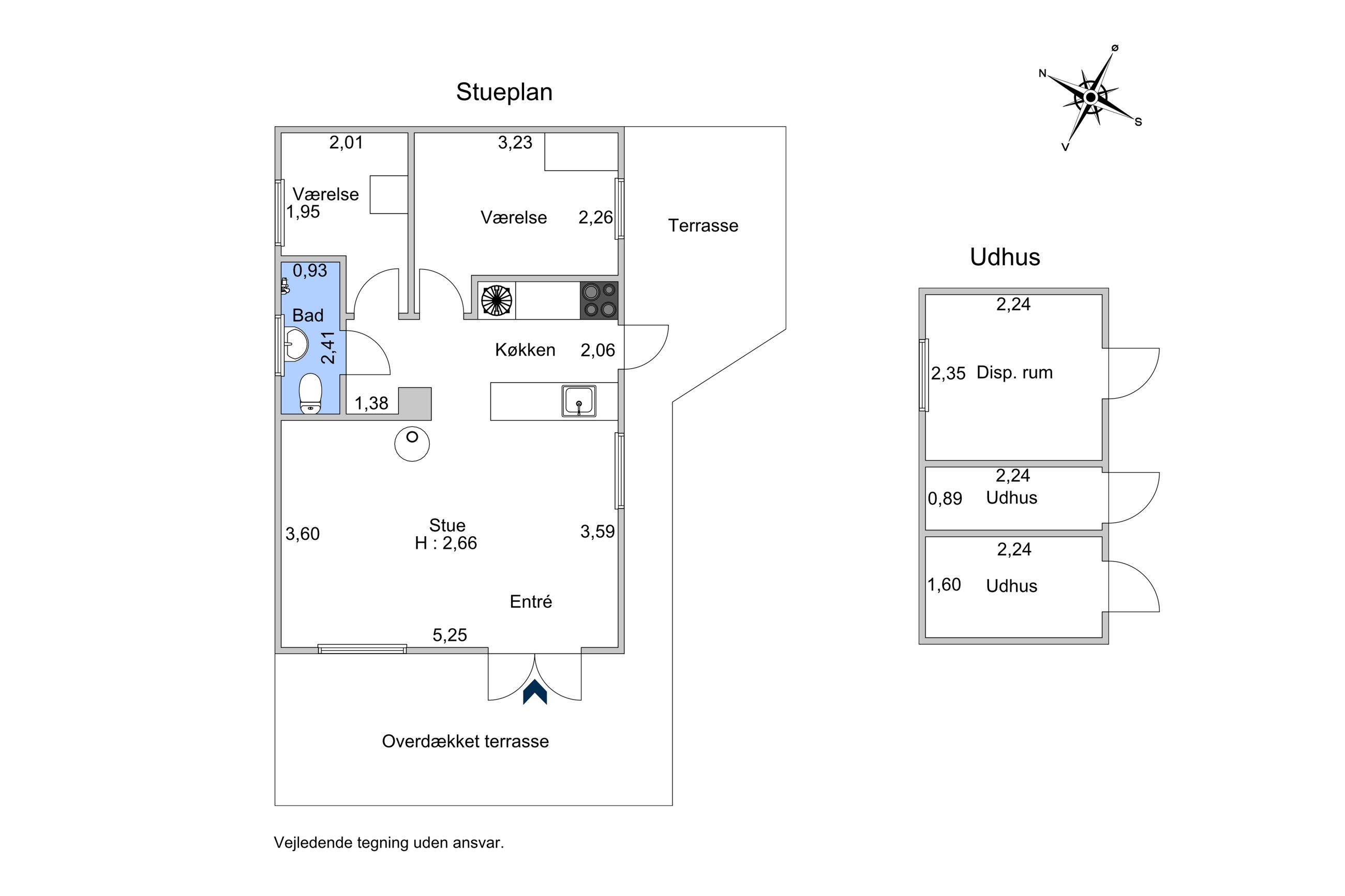 Gøgevej 17, Gudmindrup Lyng, Højby - Plantegning