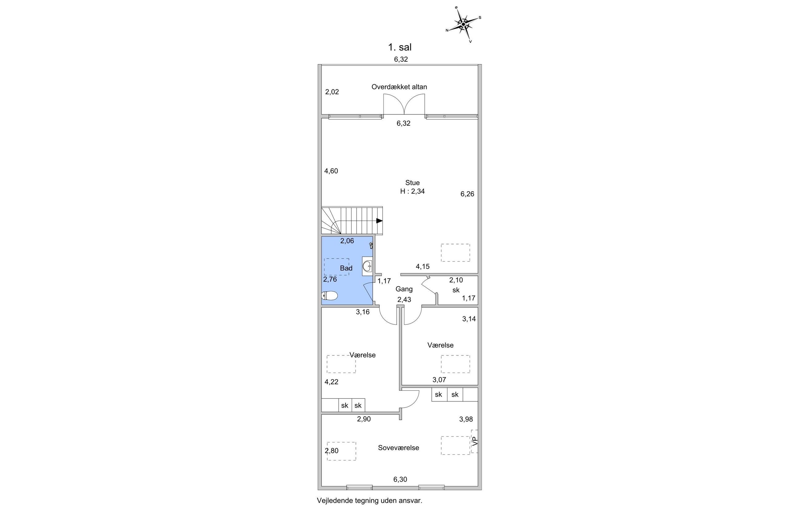 Hornsherredvej 243, Lyndby, Kirke Hyllinge - Plantegning