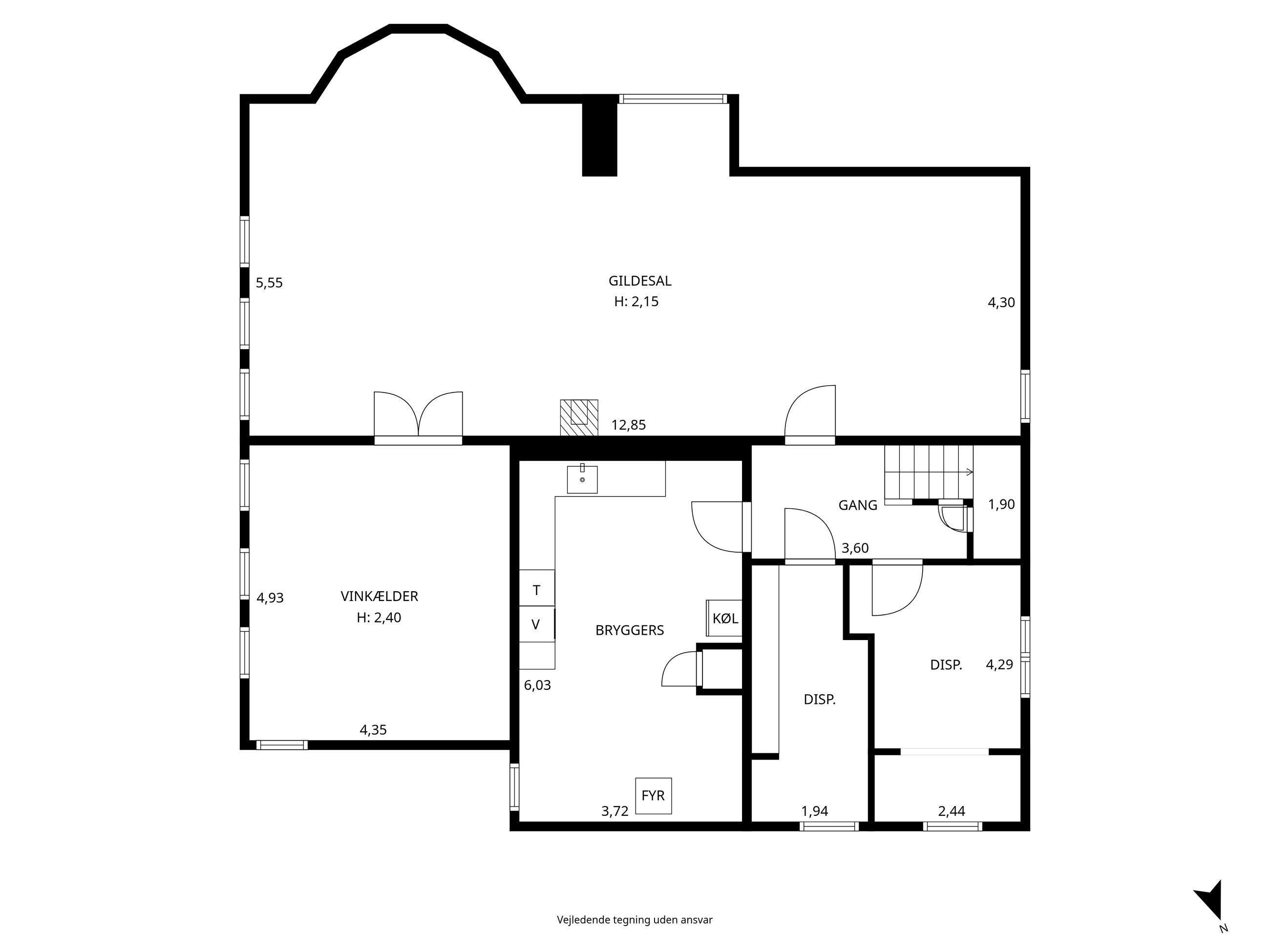 Søndre Boulevard 20, Maribo - Plantegning