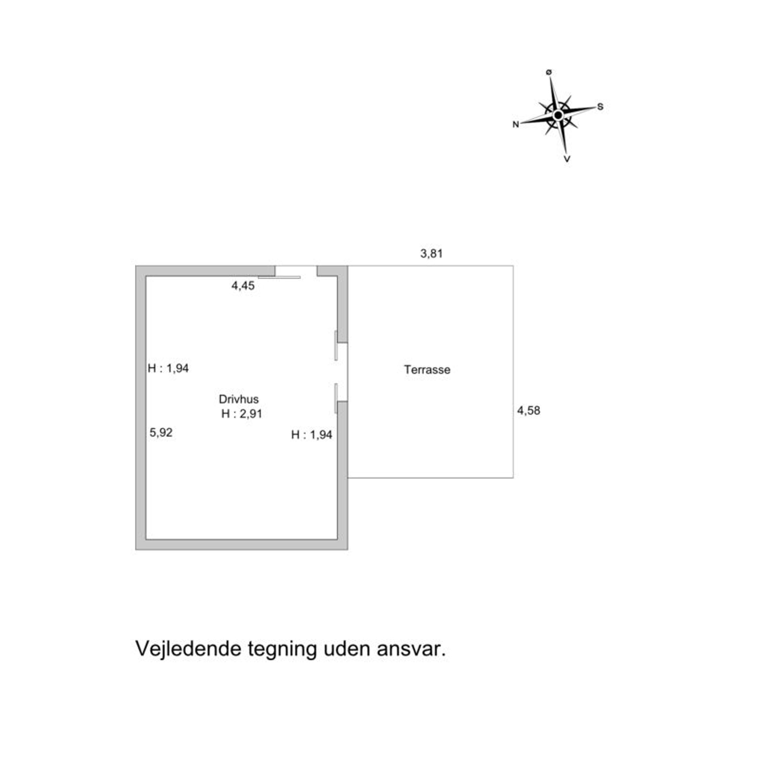 Margrethehåbsvej 117, Svogerslev, Roskilde - Plantegning