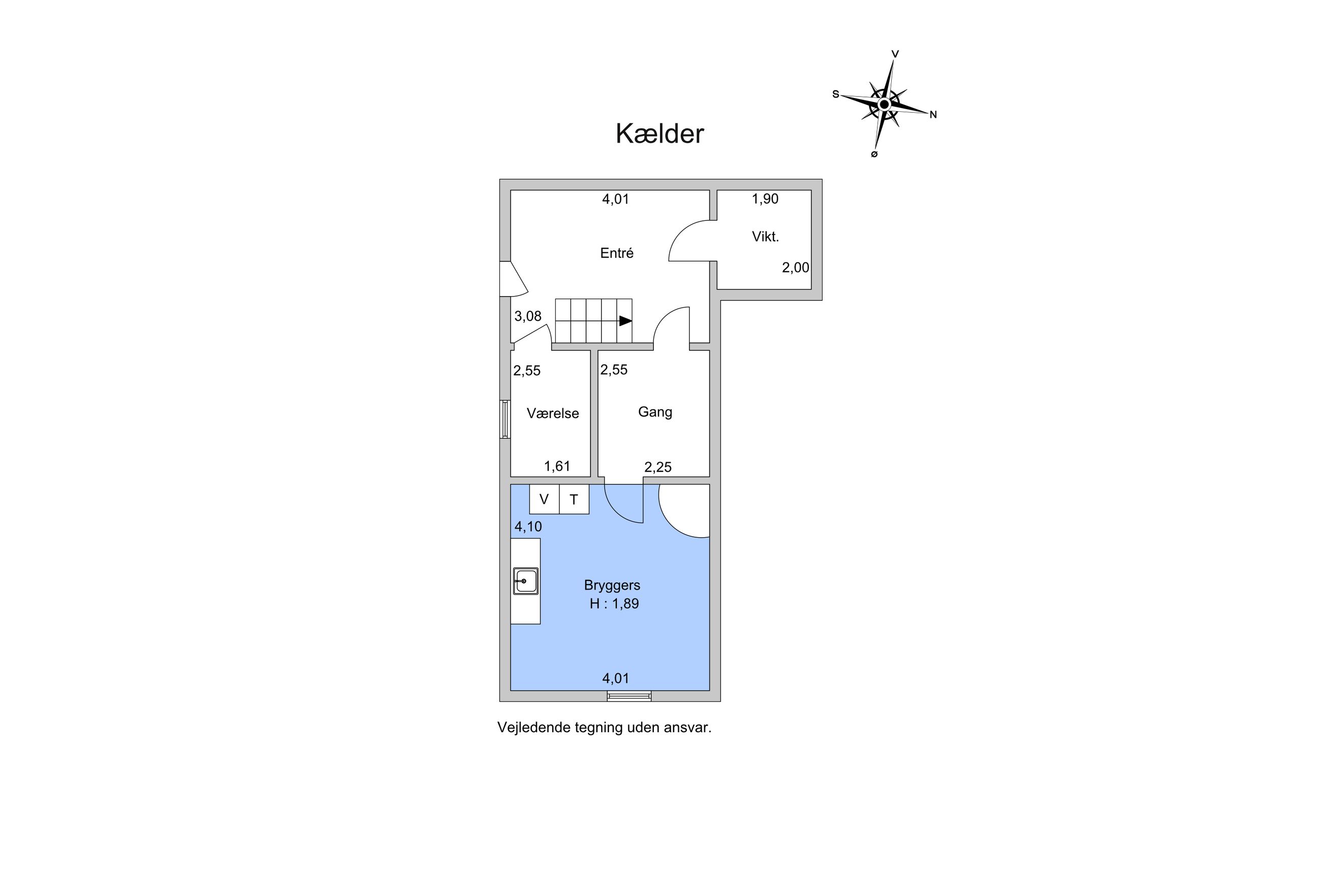 Kasernevej 19, Holbæk - Plantegning