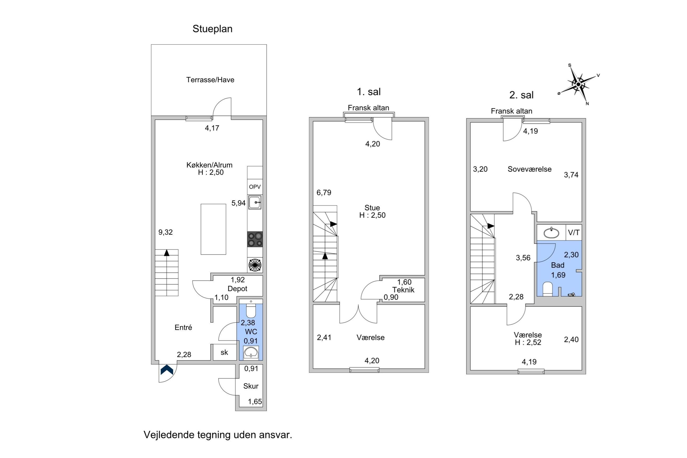 Luftmarinegade 80, København K - Plantegning