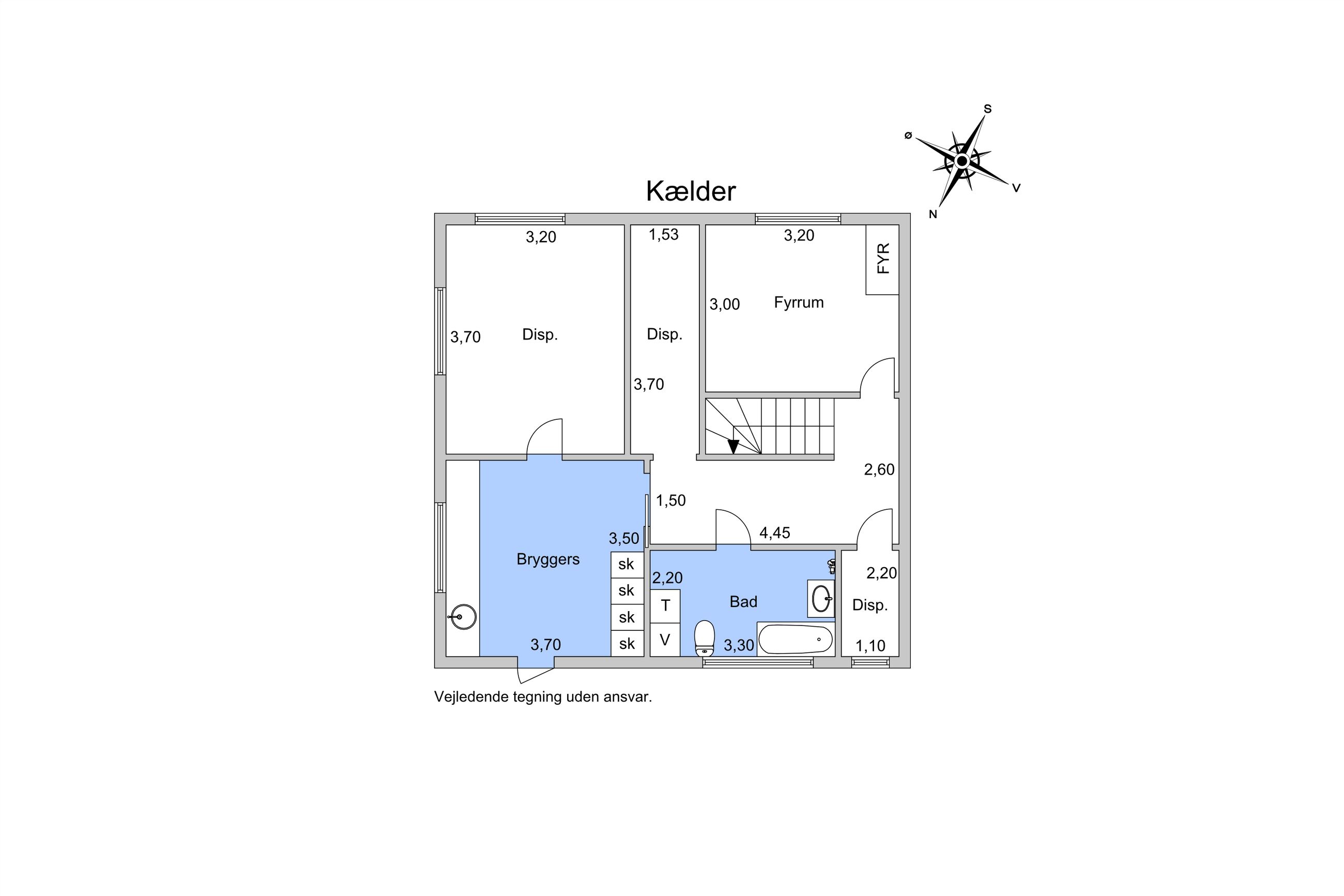 Kollemosevej 40B, Virum - Plantegning