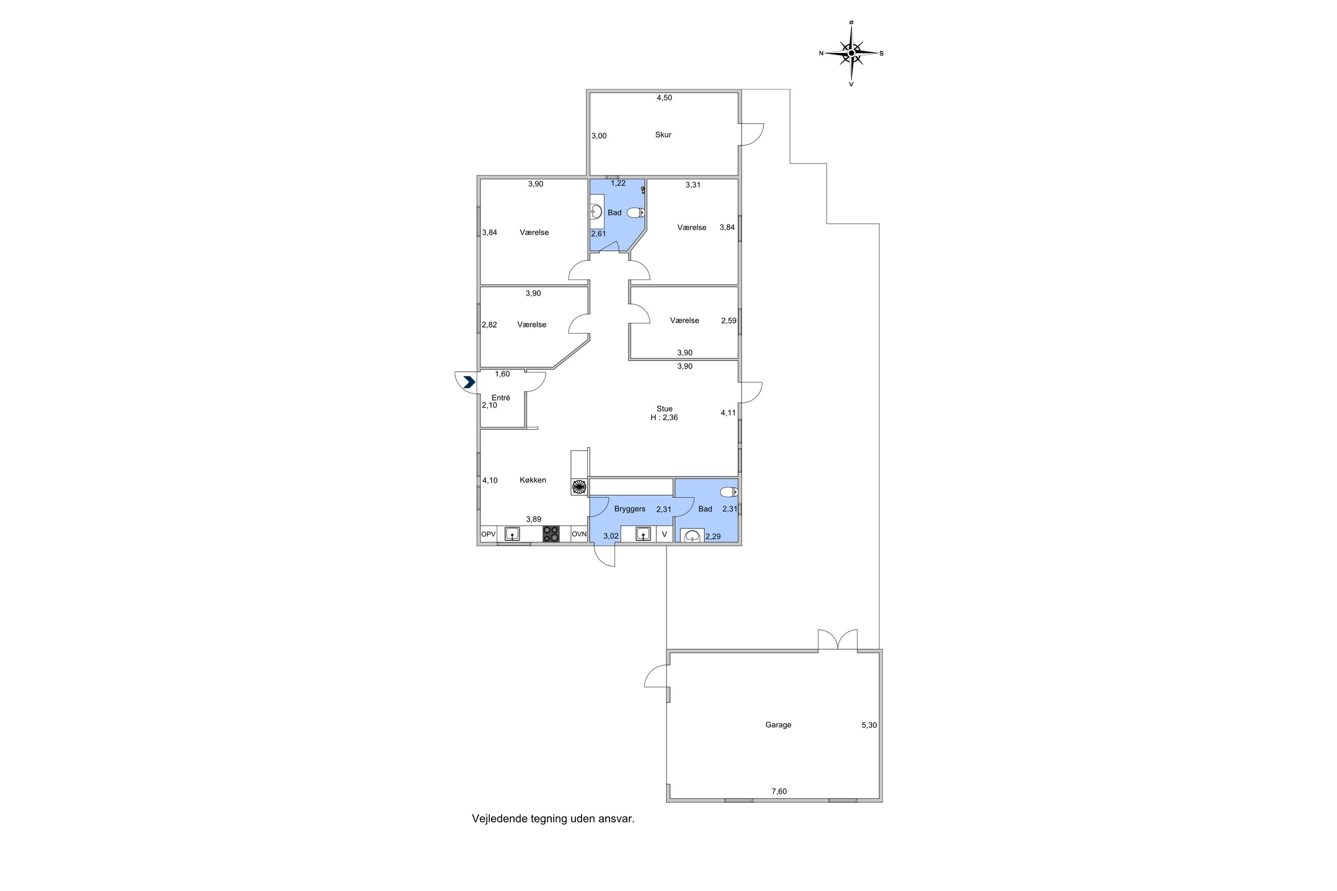 Th. Bartholins Have 29, Ny Hagested, Gislinge - Plantegning