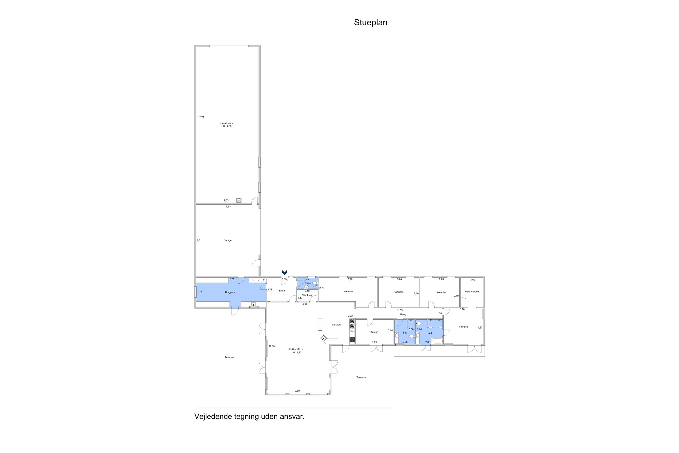 Avderødvej 55, Kokkedal - Plantegning