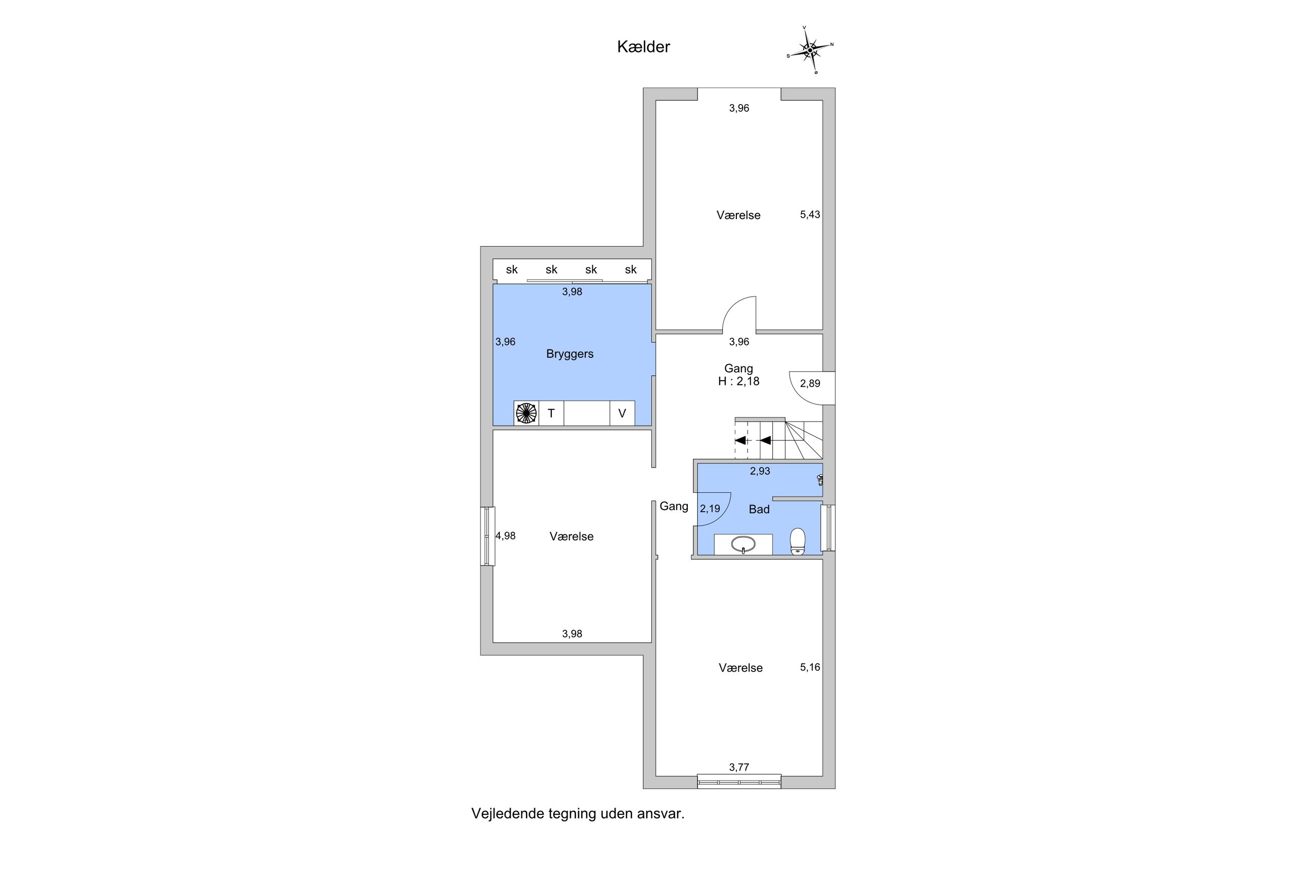 Emiliekildevej 36, Klampenborg - Plantegning