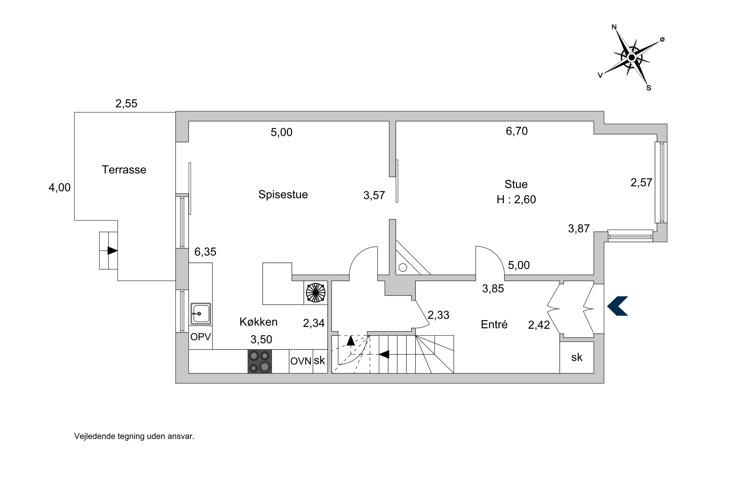 Fuglebakkevej 31, Frederiksberg - Plantegning