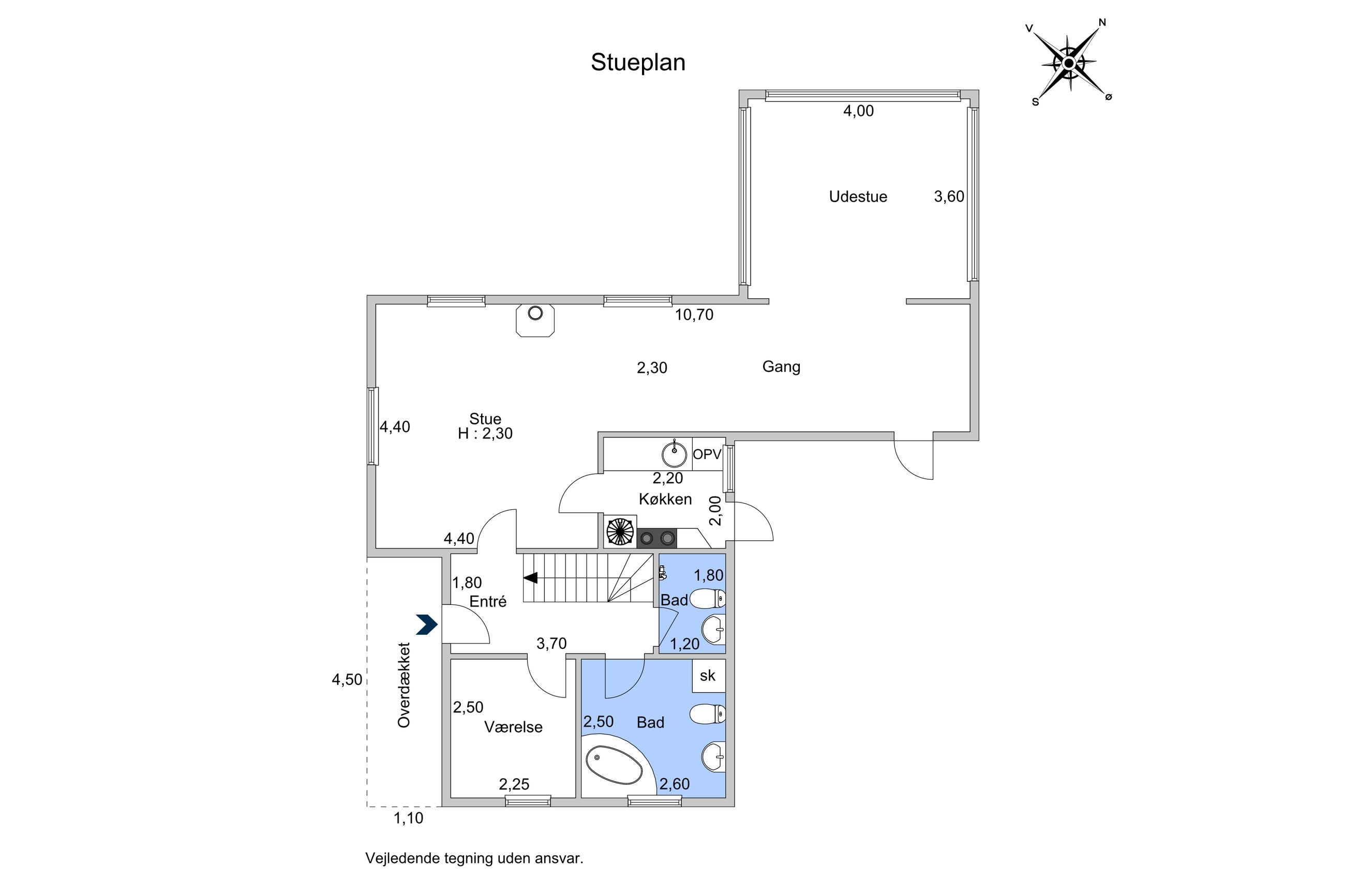 Herthavej 4, Rørvig - Plantegning