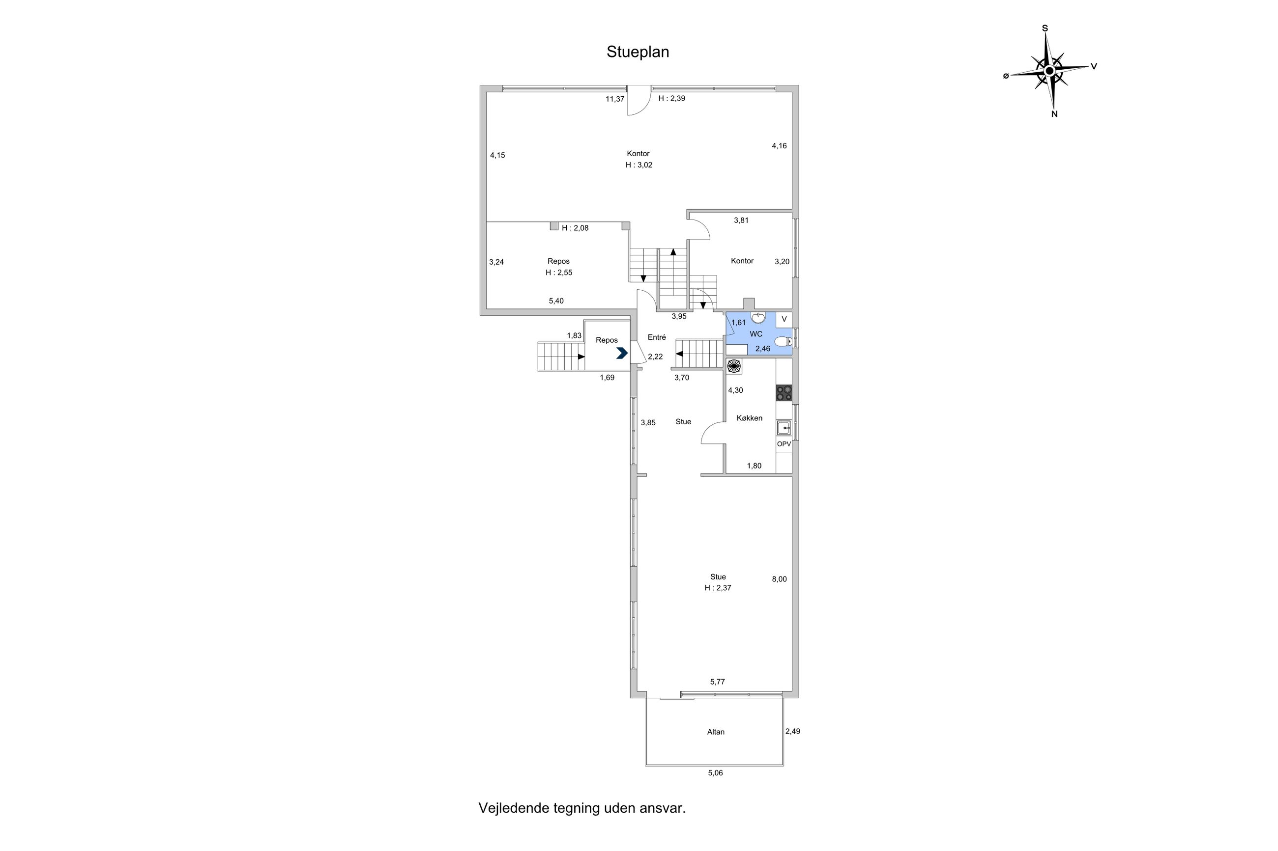 Pennehave 17, Rungsted Kyst - Plantegning