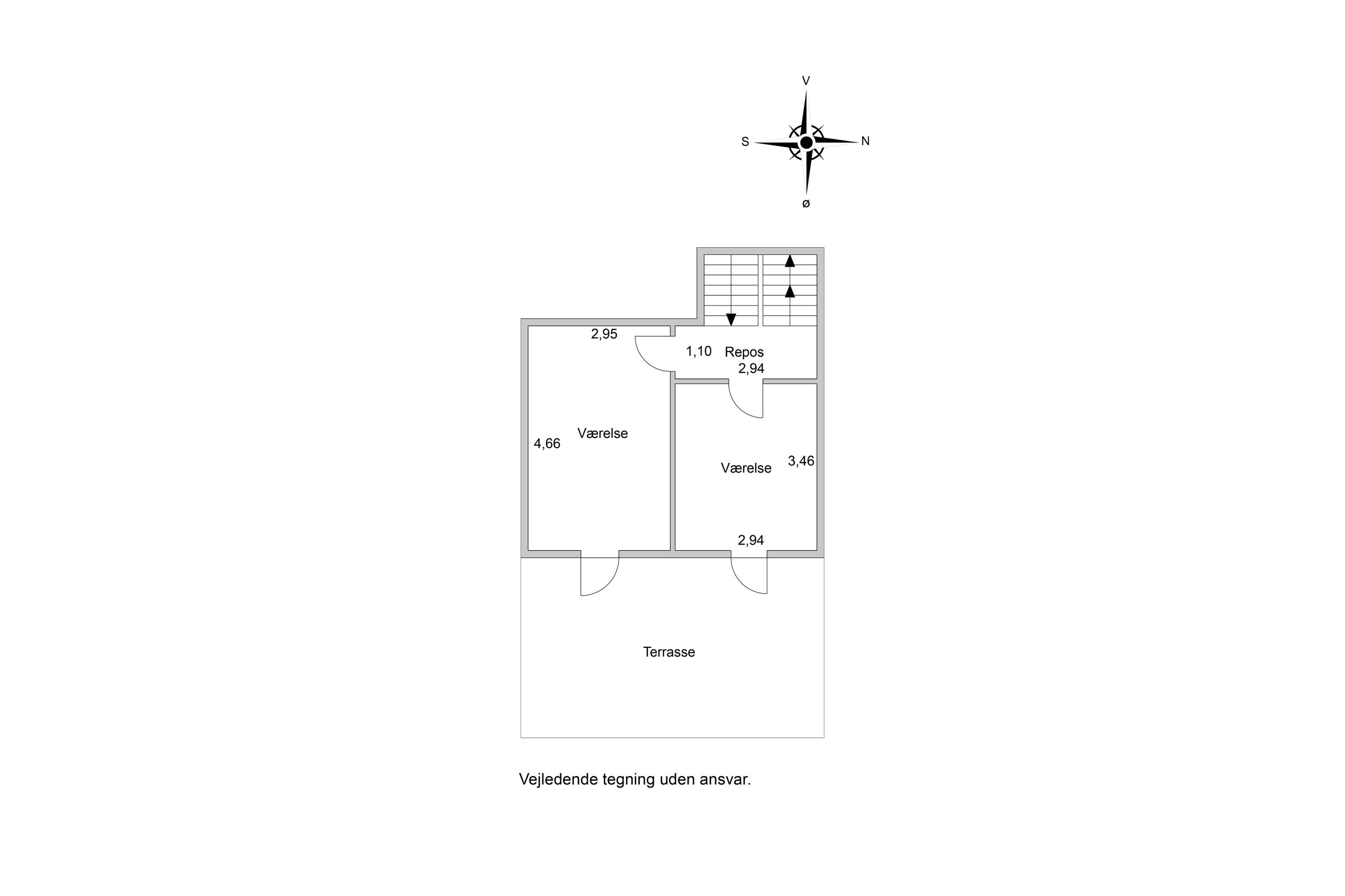 Bakkehusene 80, Hørsholm - Plantegning