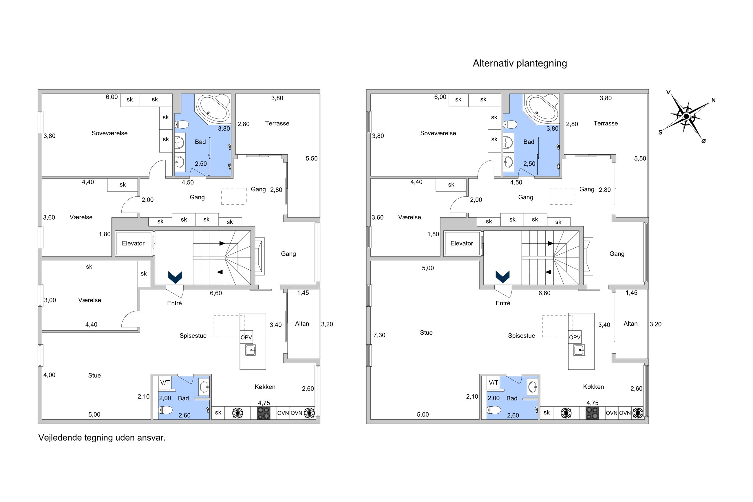 Klerkegade 2B, 3, København K - Plantegning