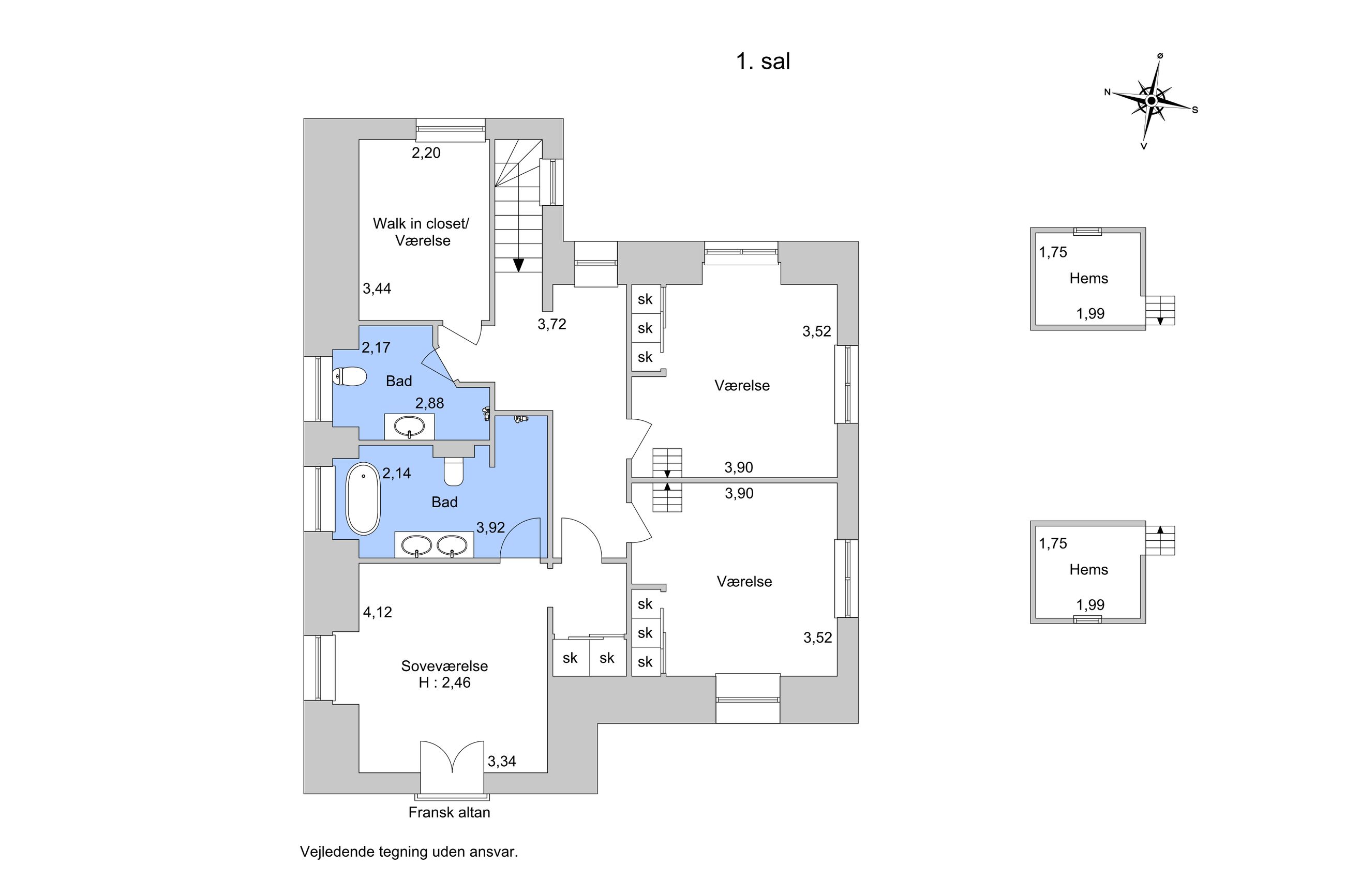 Krøyersvej 28, Klampenborg - Plantegning
