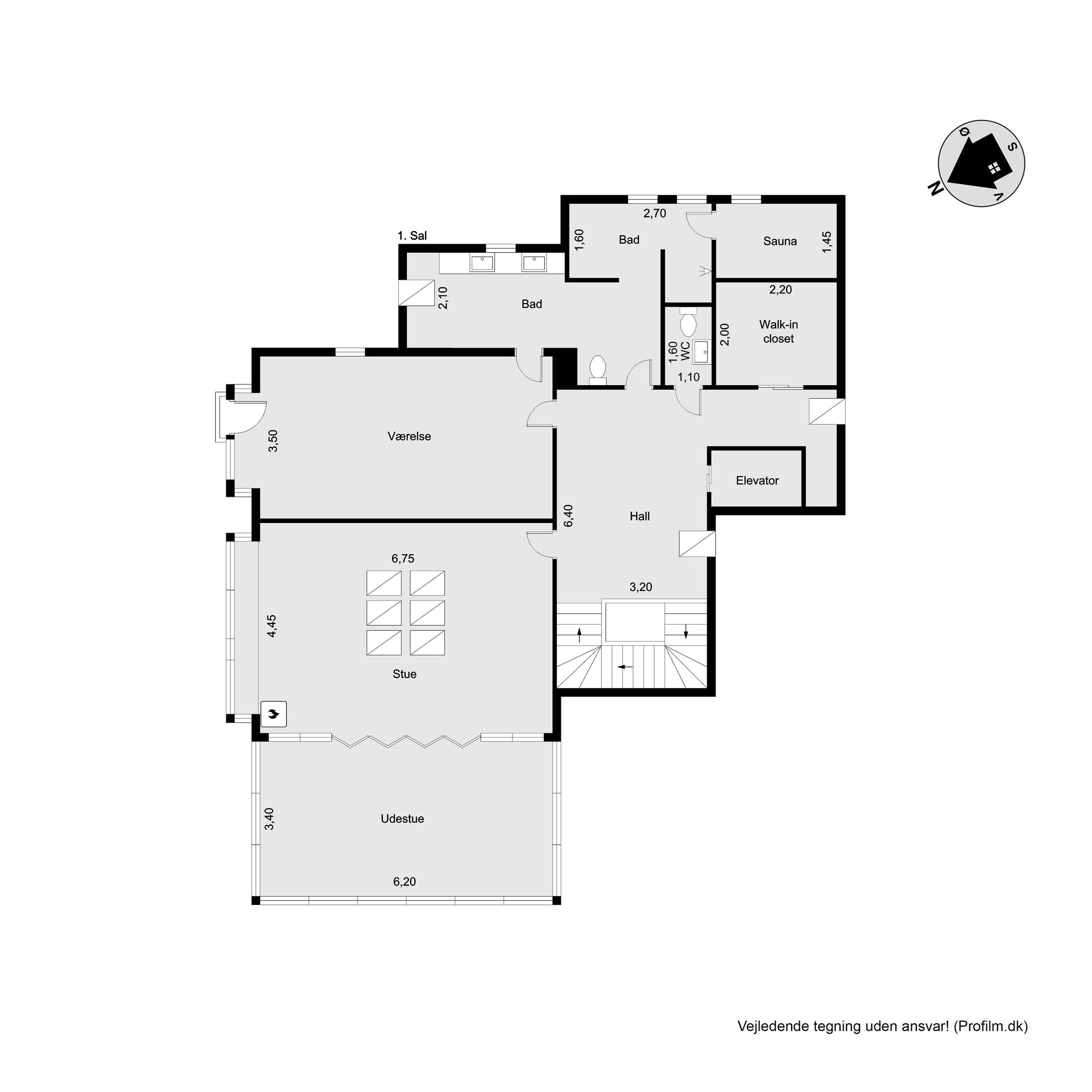 Kongshvilebakken 38, Kongens Lyngby - Plantegning
