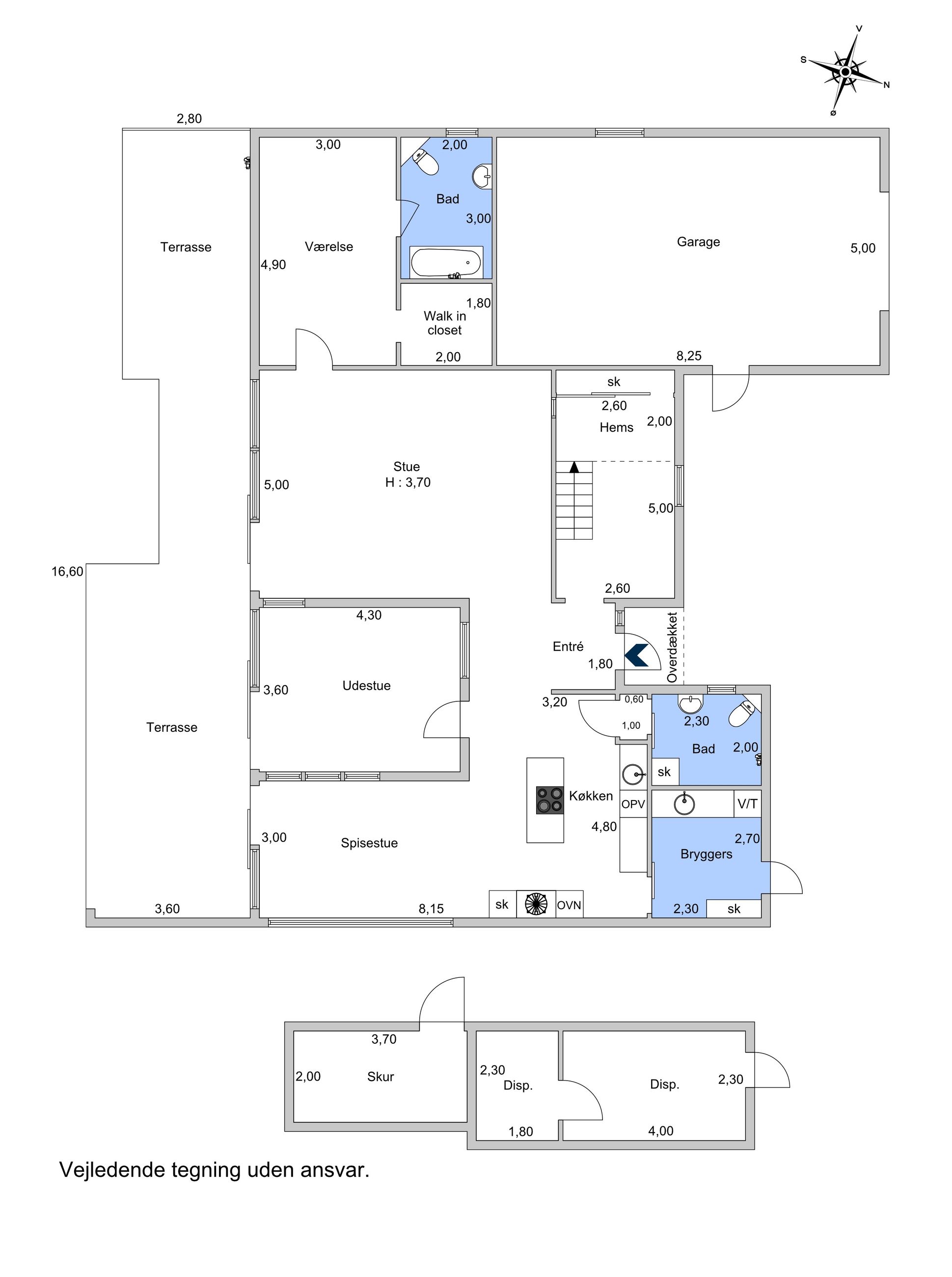 Damgårdsvej 62, Markeslev, Holbæk - Plantegning