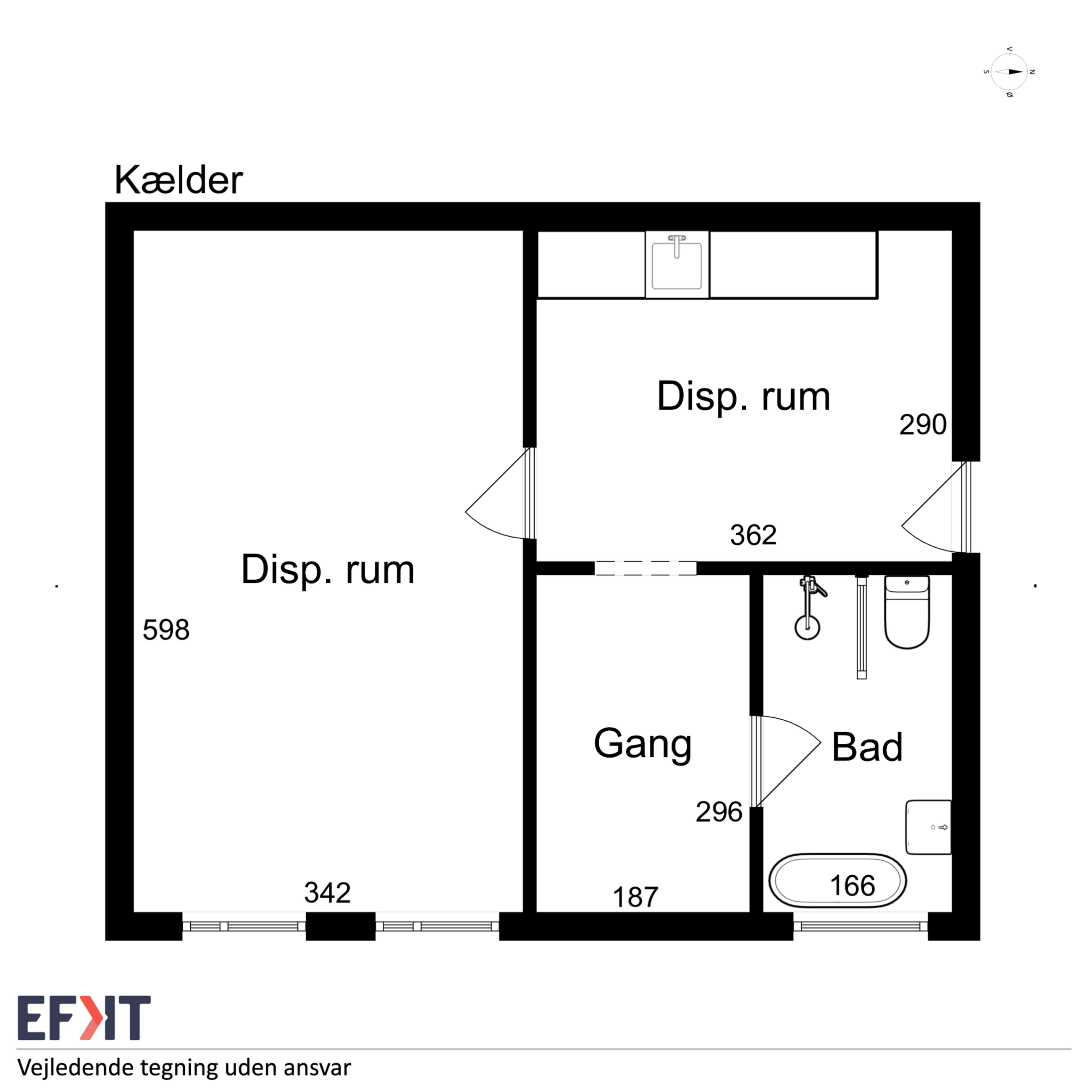 Møllevænget 5, Ramløse, Helsinge - Plantegning