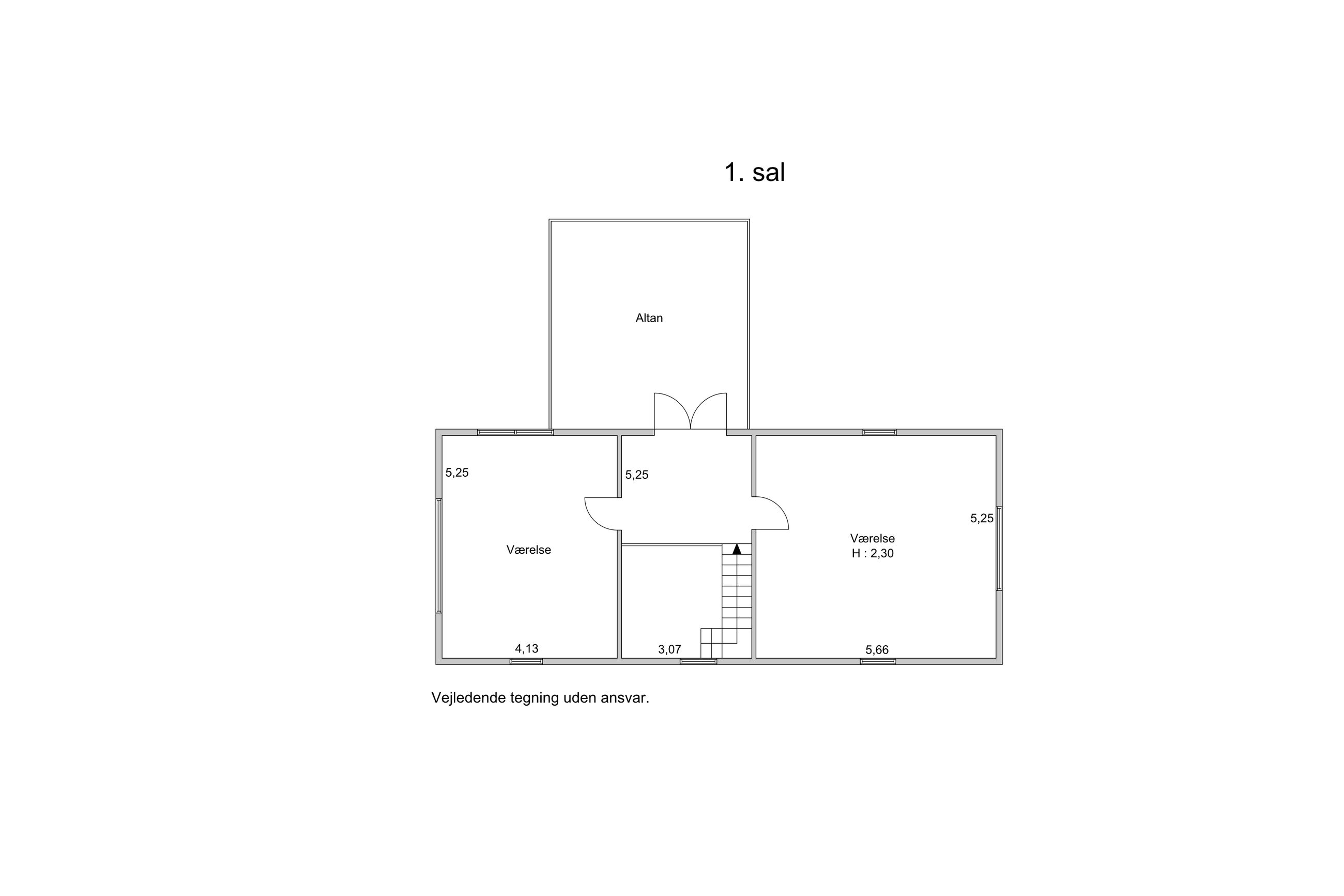 Rødpælevej 4, Allerød - Plantegning