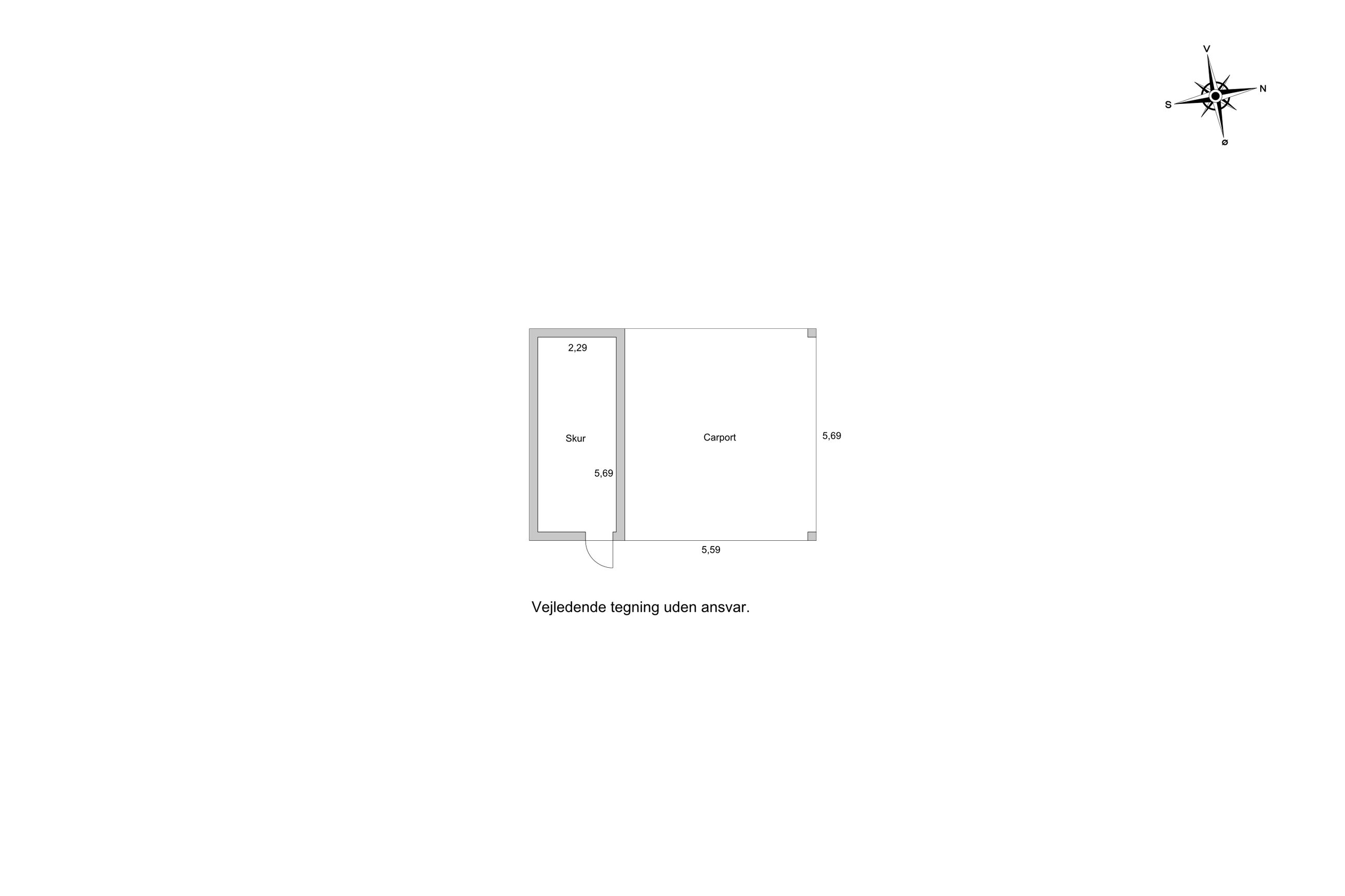 Svaleøvej 60, Veddelev, Roskilde - Plantegning