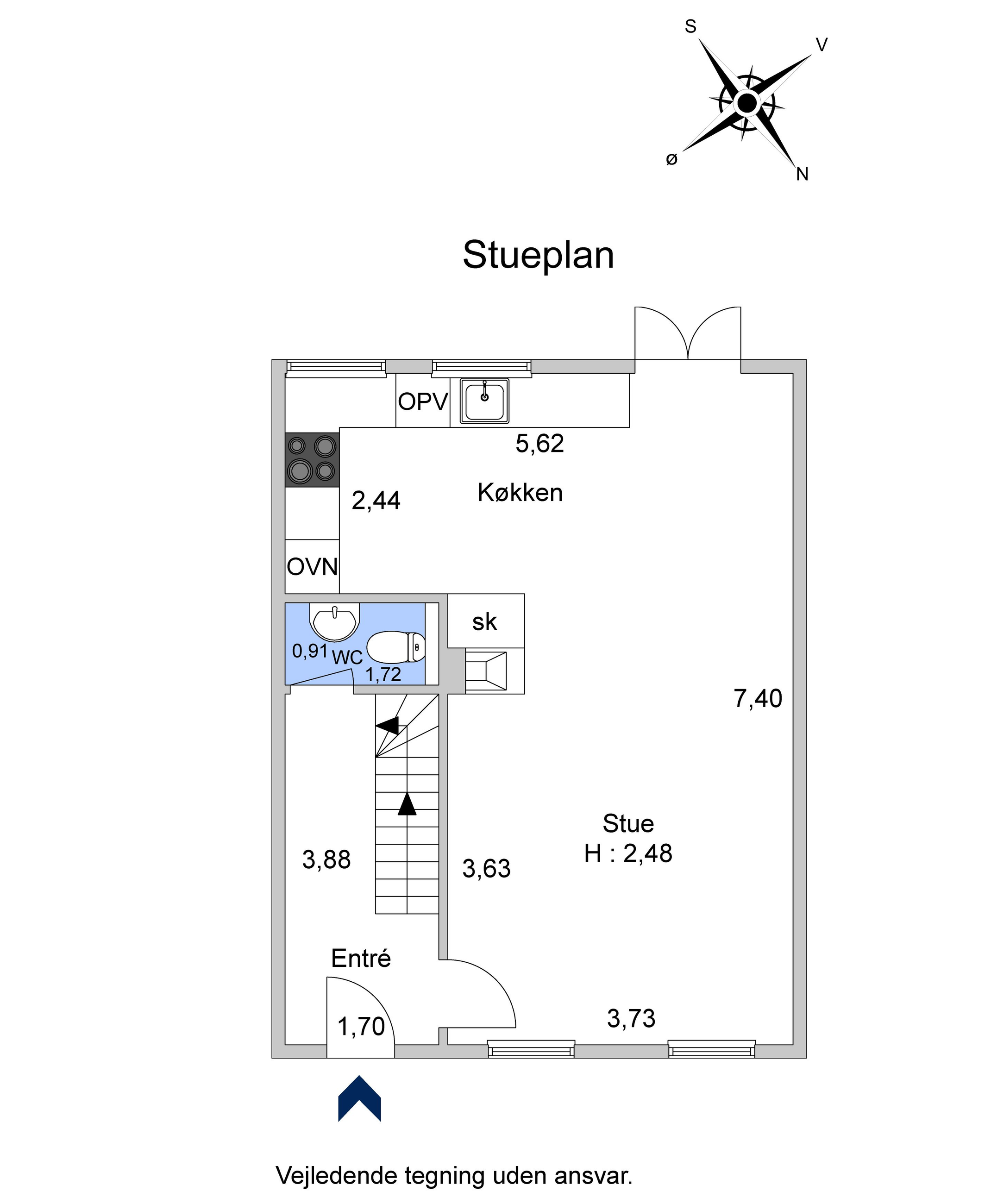 Abildgaardsgade 5, København Ø - Plantegning