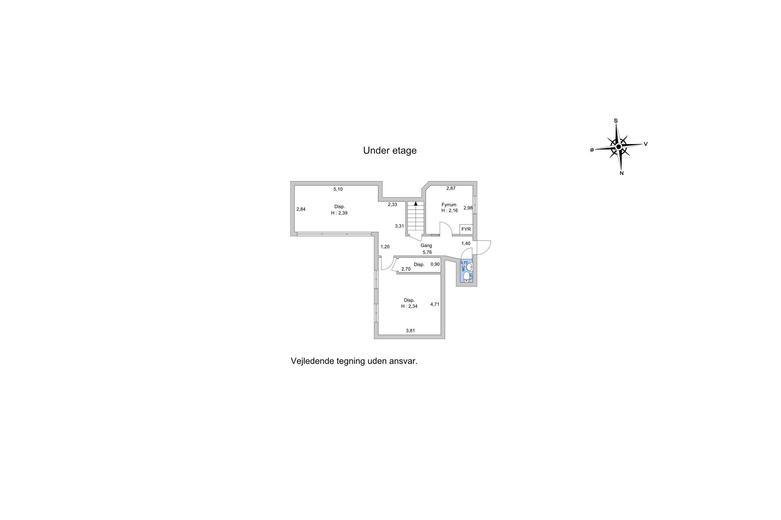 Pennehave 17, Rungsted Kyst - Plantegning