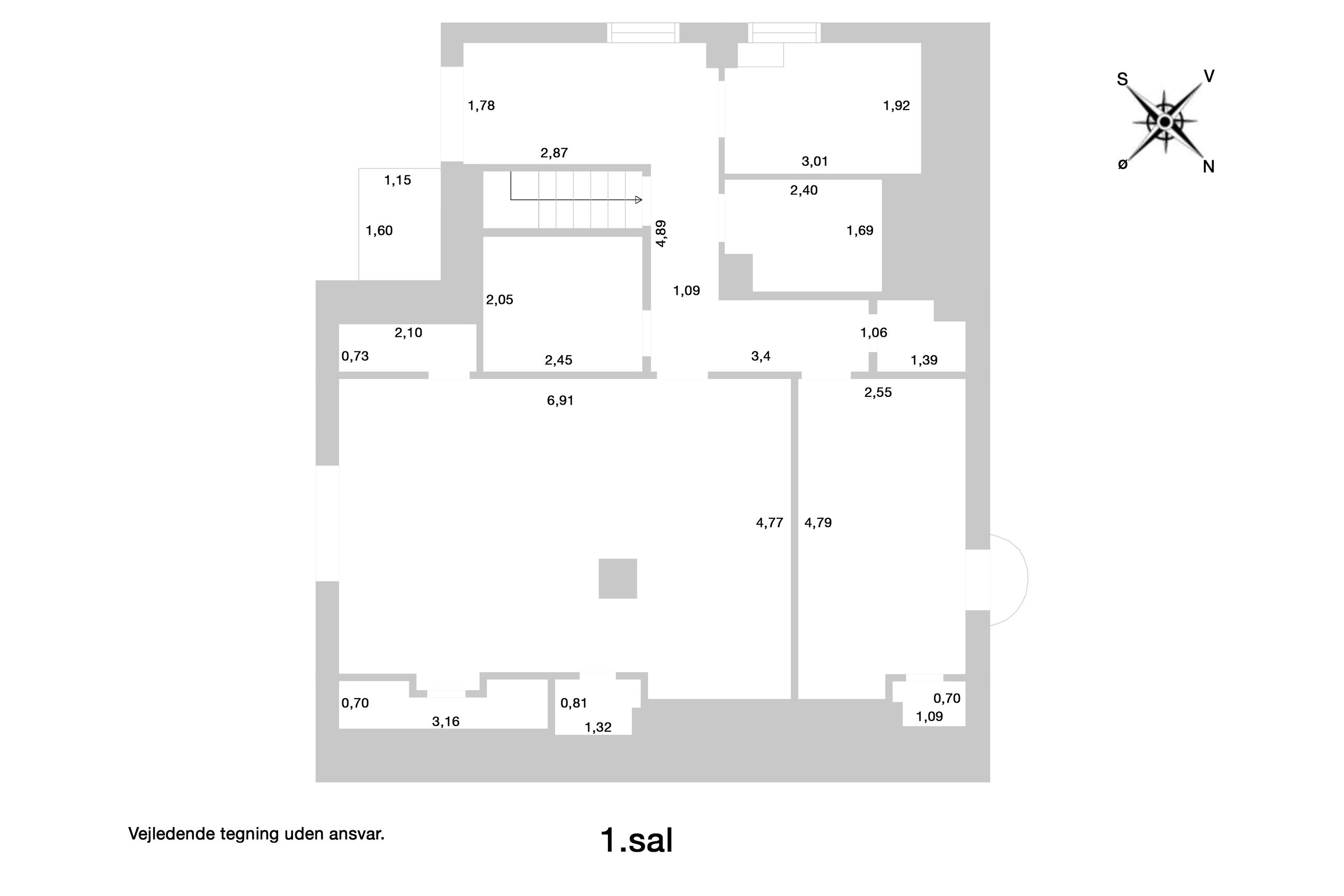 Store Orebjergvej 42, Rågeleje, Vejby - Plantegning