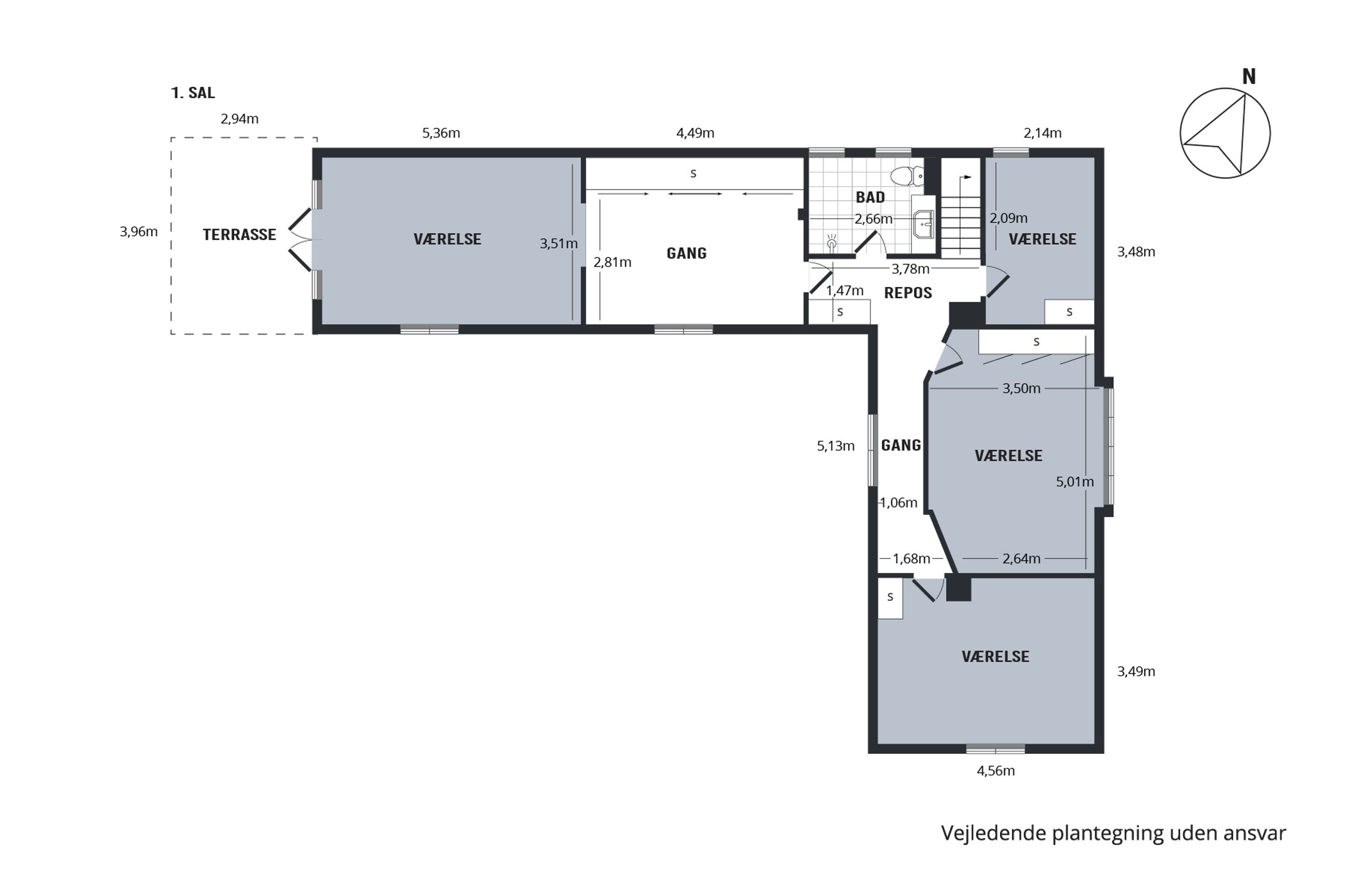 Vedbæk Strandvej 453, Vedbæk - Plantegning