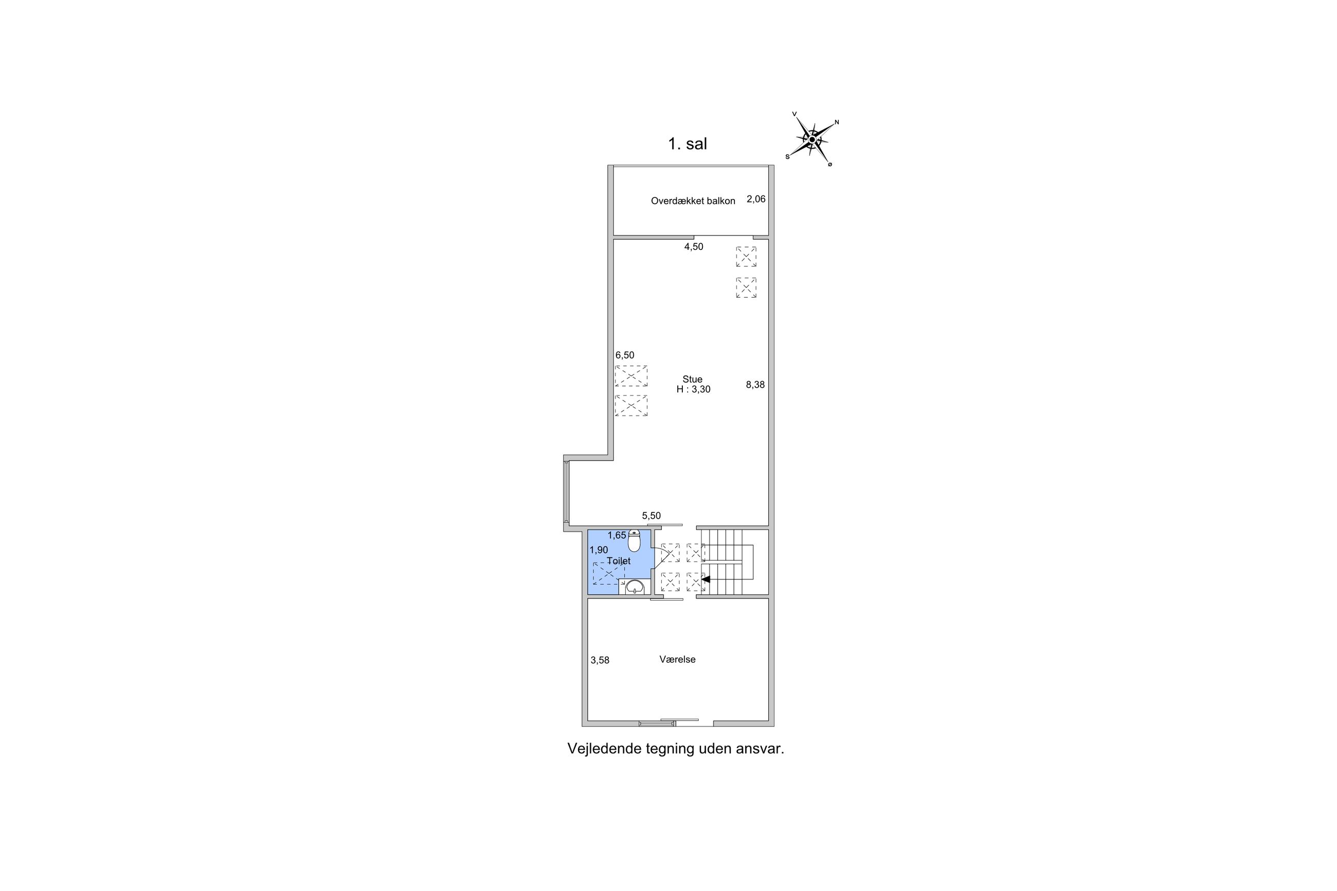 Parkvej 32B, Virum - Plantegning