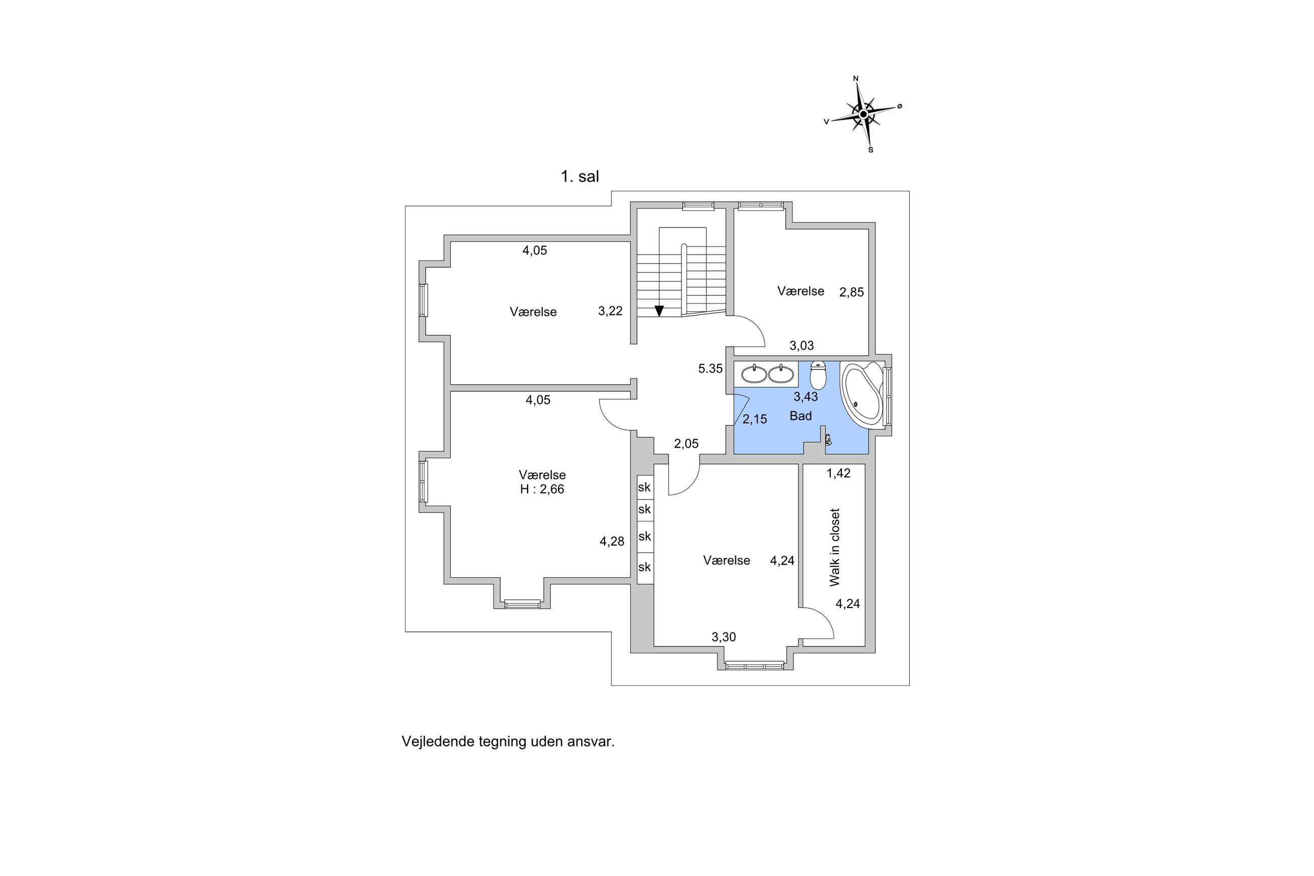 Stolbergsvej 20B, Hørsholm - Plantegning
