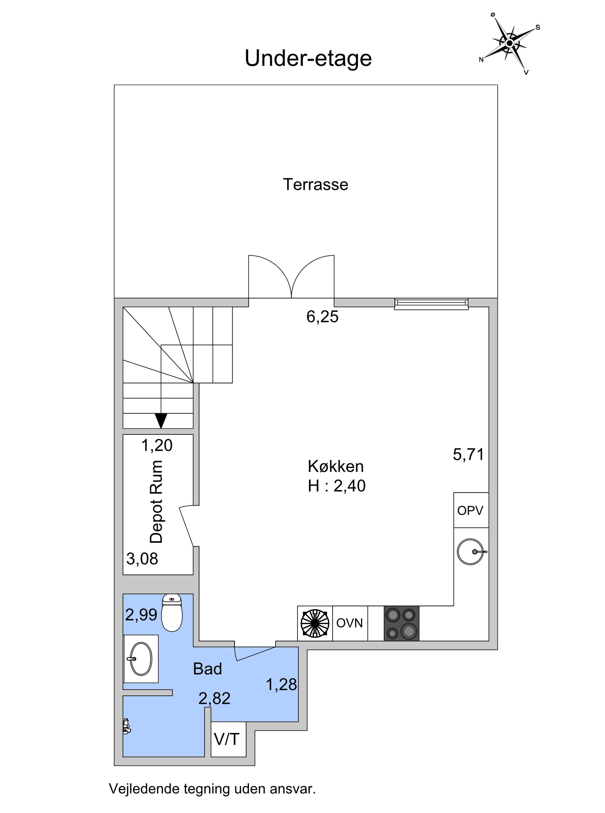 Amaliegade 13G, st, København K - Plantegning