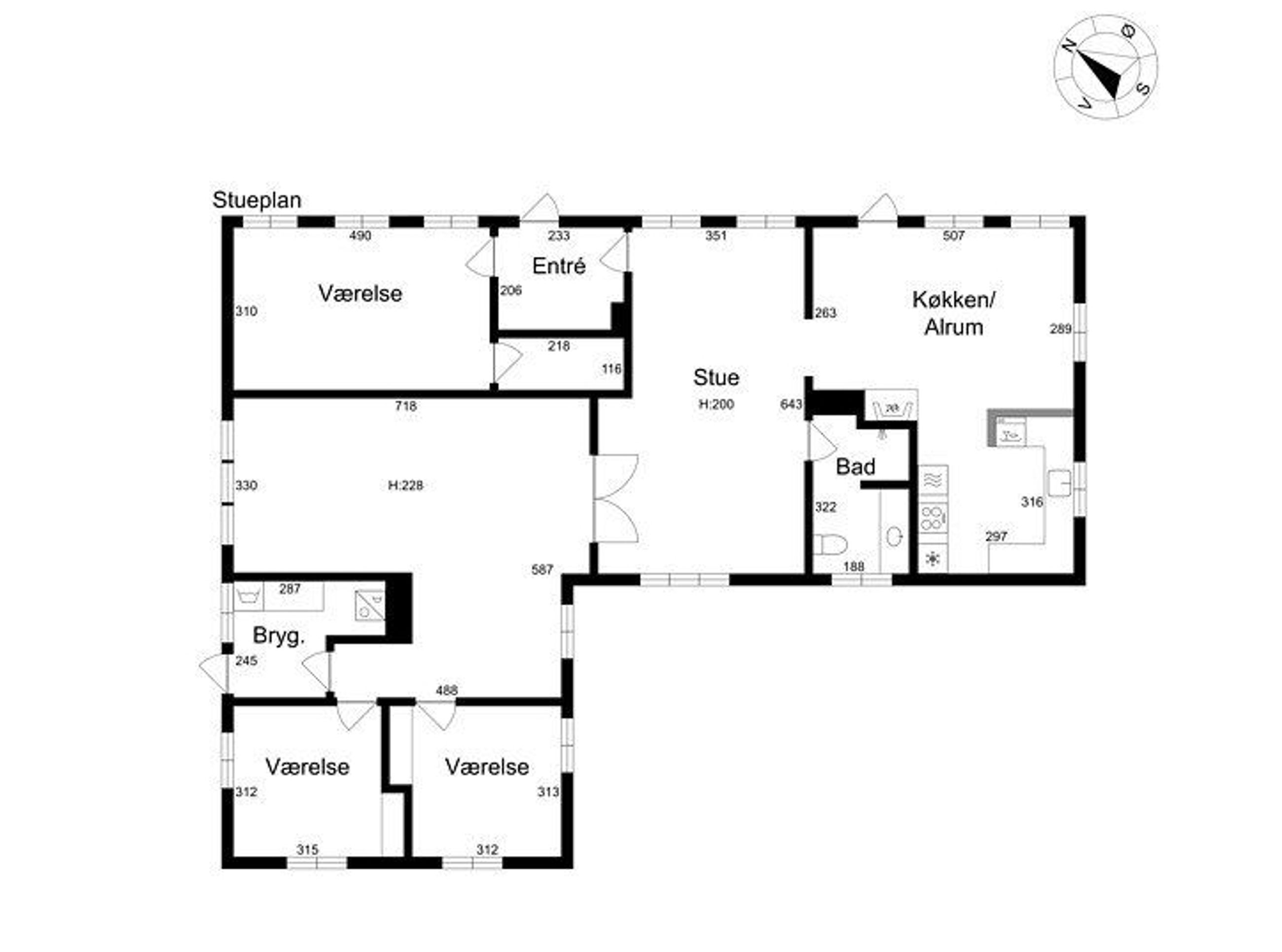 Bregnerød Byvej 10, Farum - Plantegning
