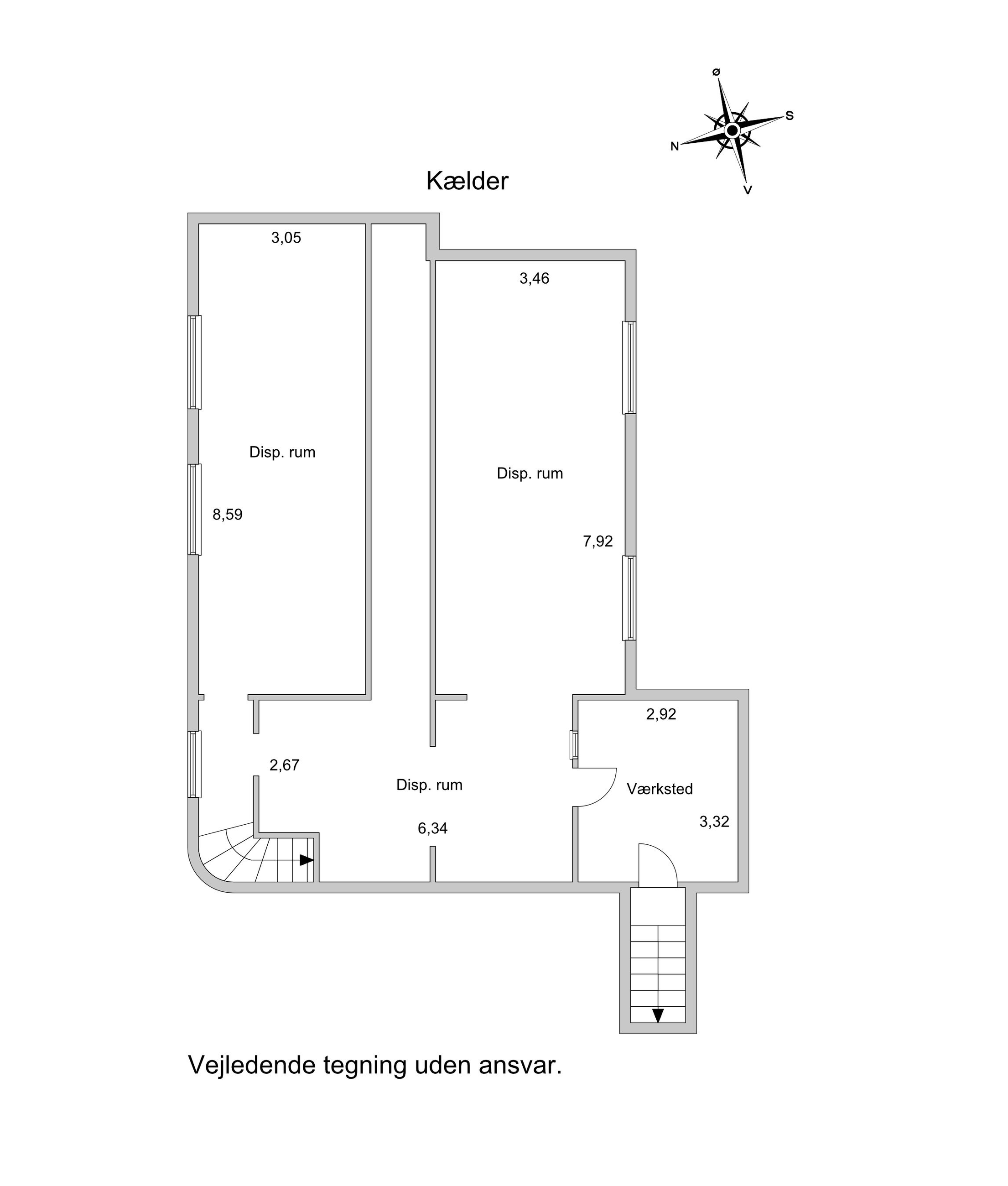 Solbjærget 1, Birkerød - Plantegning