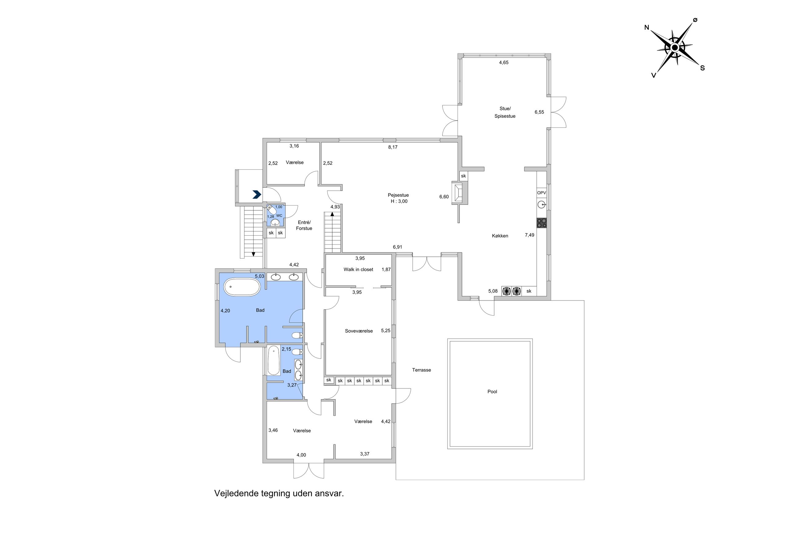 Rungsted Strandvej 205, Rungsted Kyst - Plantegning